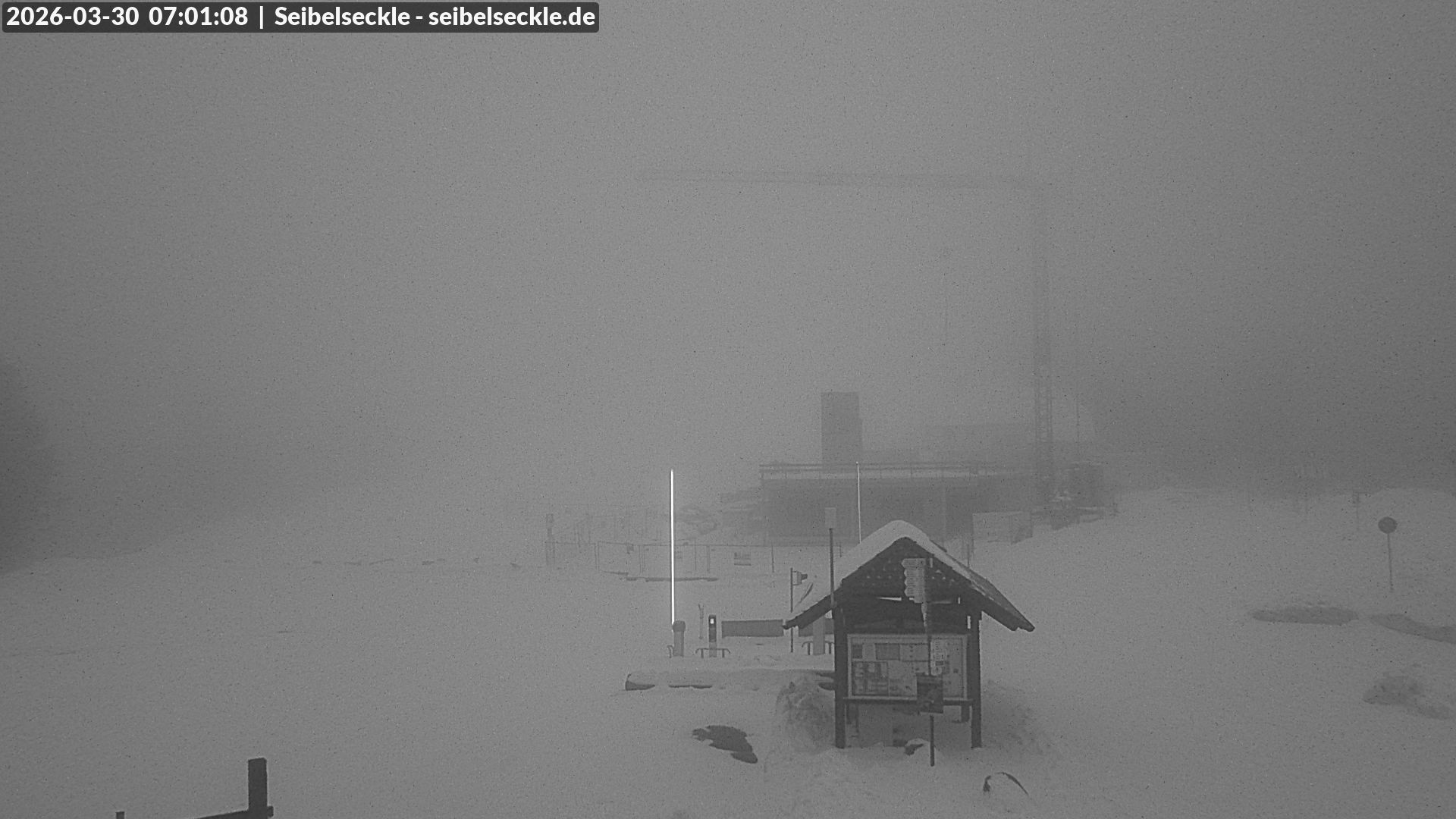 Archiv Foto Webcam Seibelseckle Blick auf die Piste