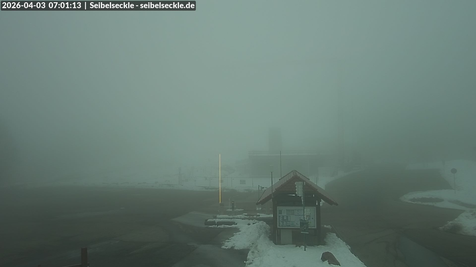 Archiv Foto Webcam Seibelseckle Blick auf die Piste
