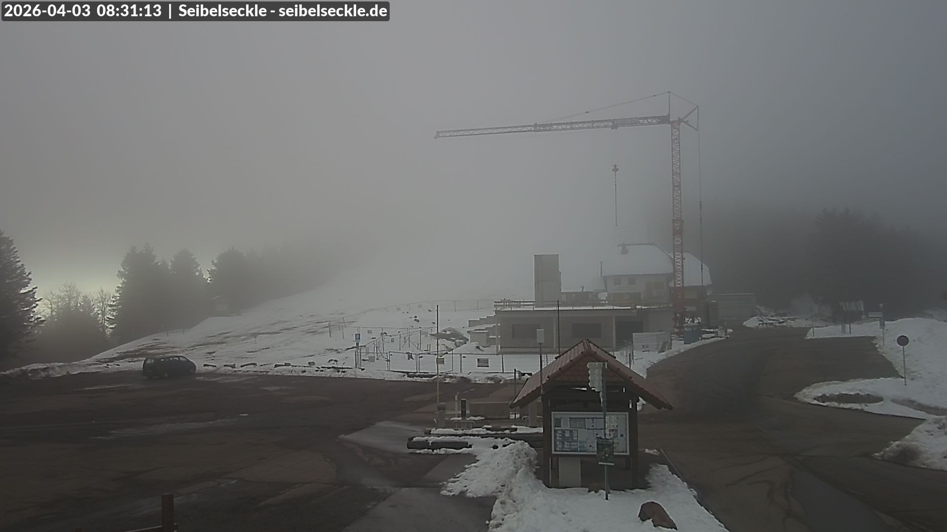 Archiv Foto Webcam Seibelseckle Blick auf die Piste