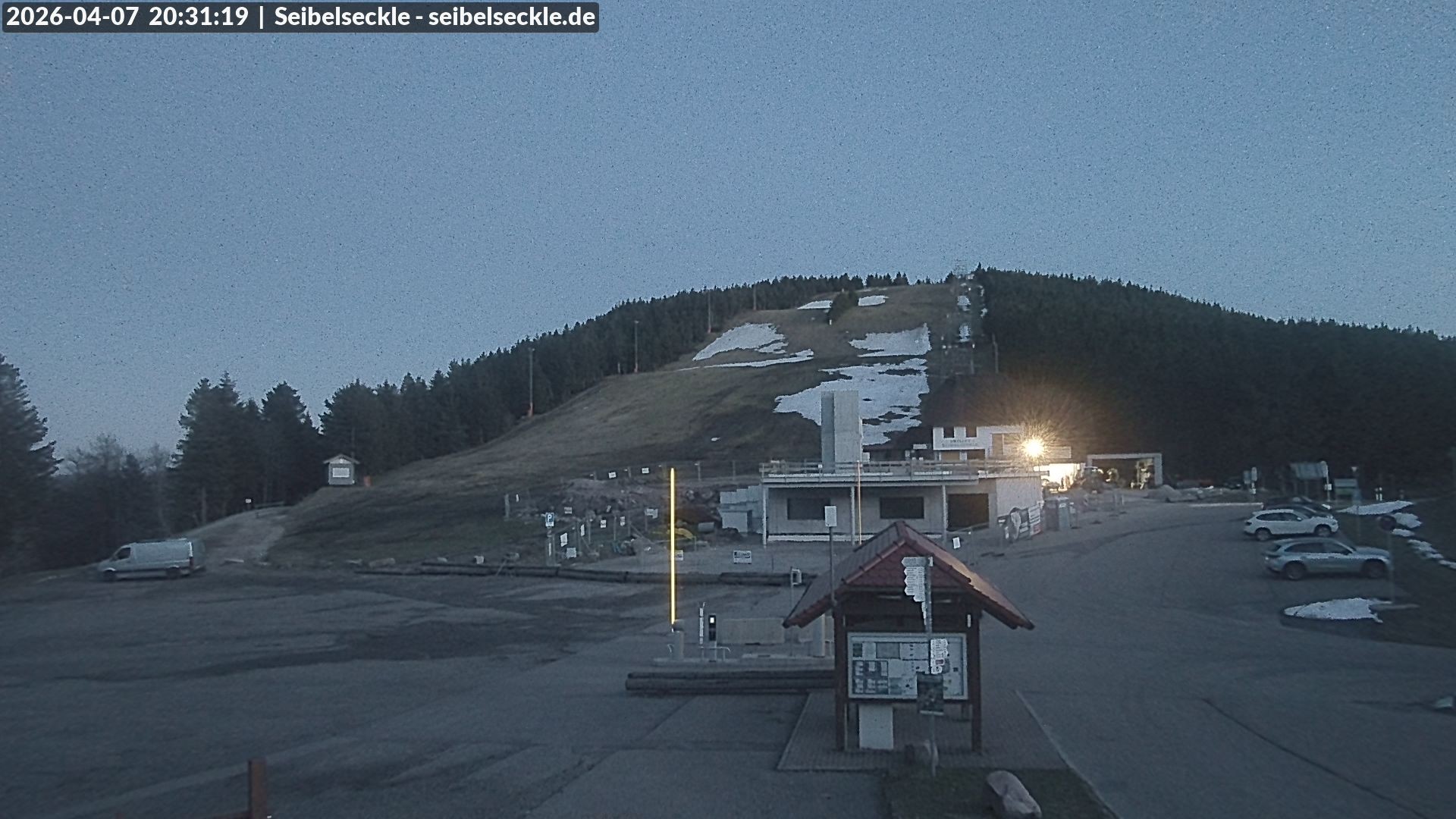 Archiv Foto Webcam Seibelseckle Blick auf die Piste