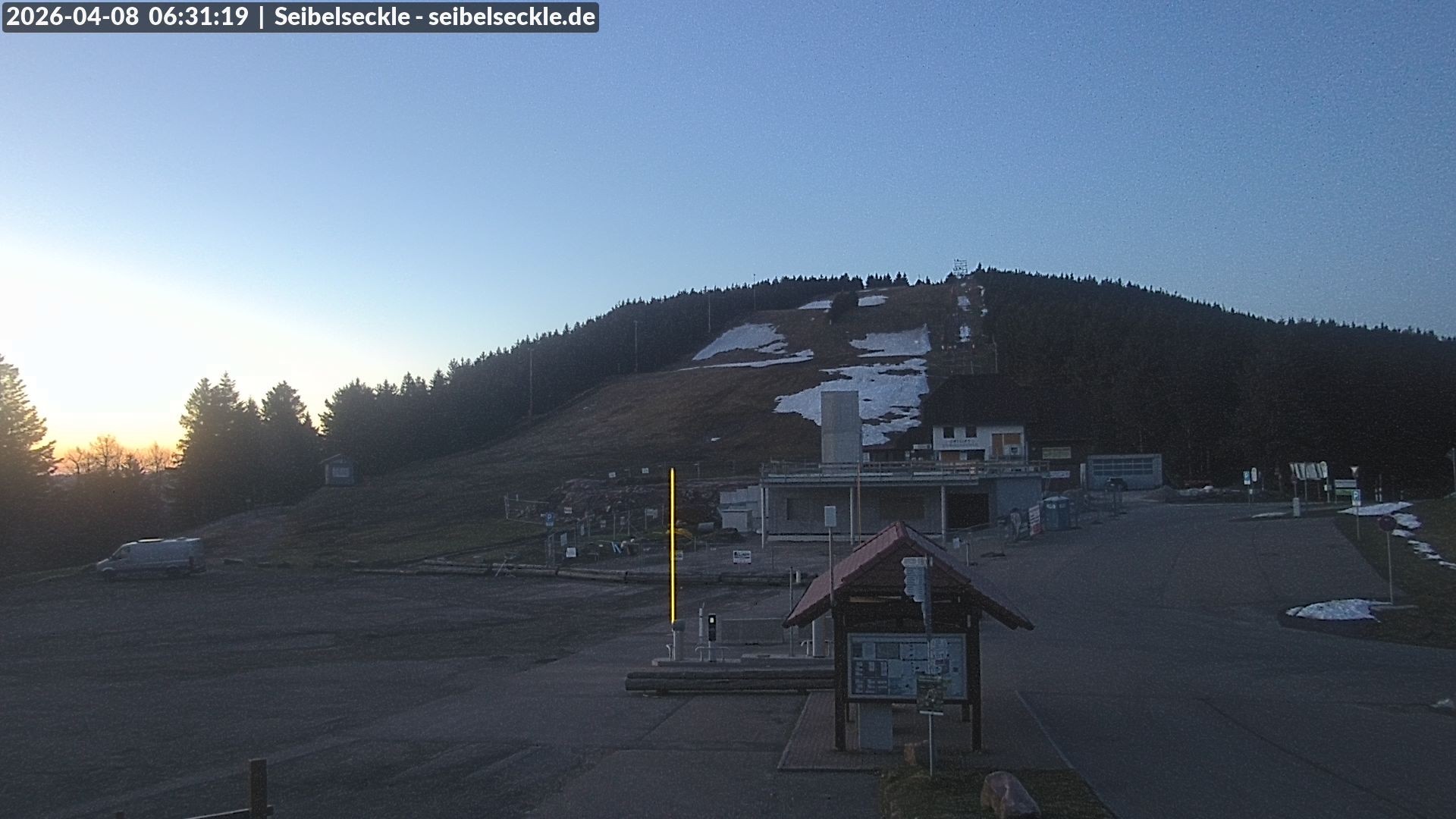 Archiv Foto Webcam Seibelseckle Blick auf die Piste