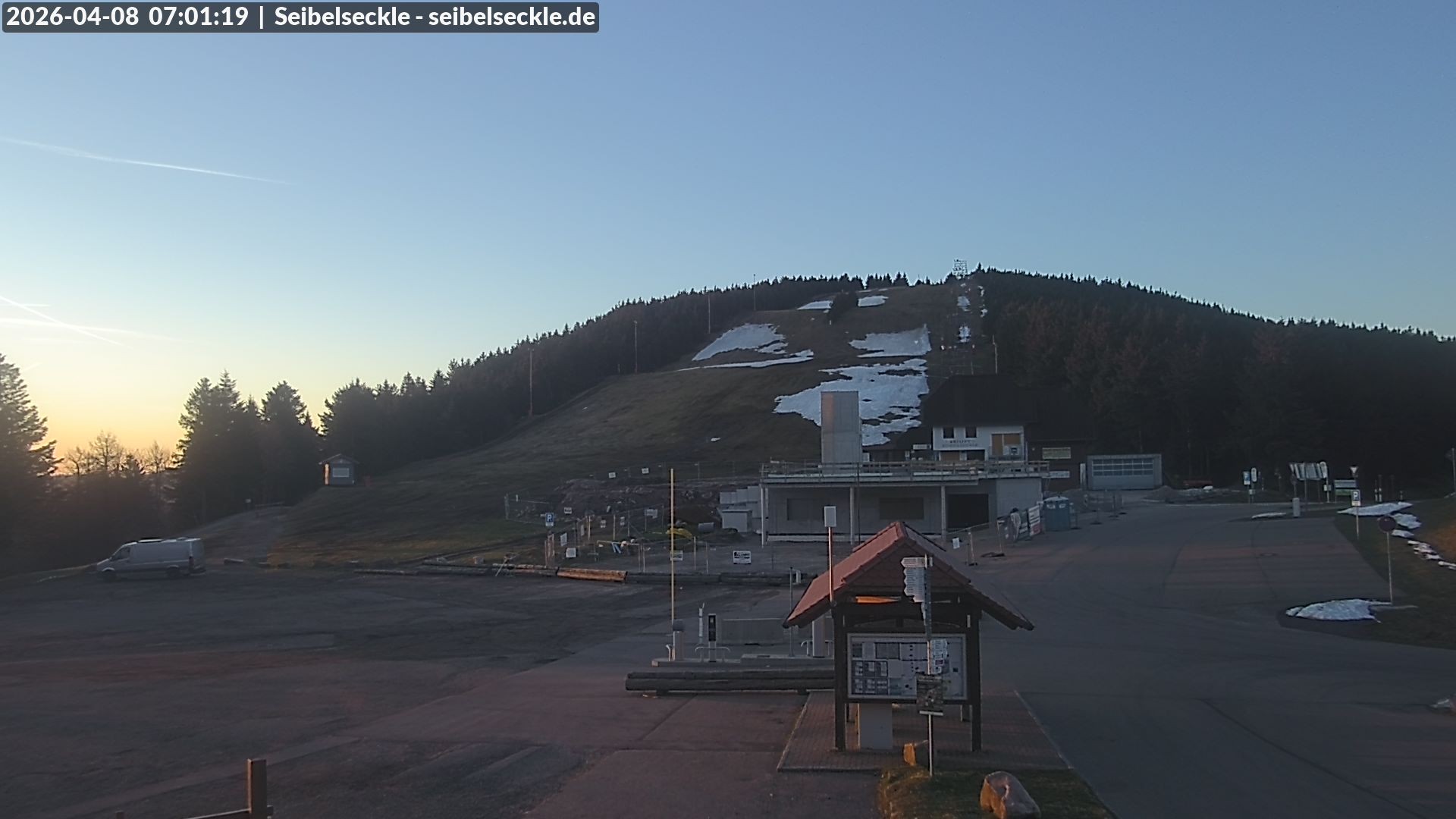 Archiv Foto Webcam Seibelseckle Blick auf die Piste