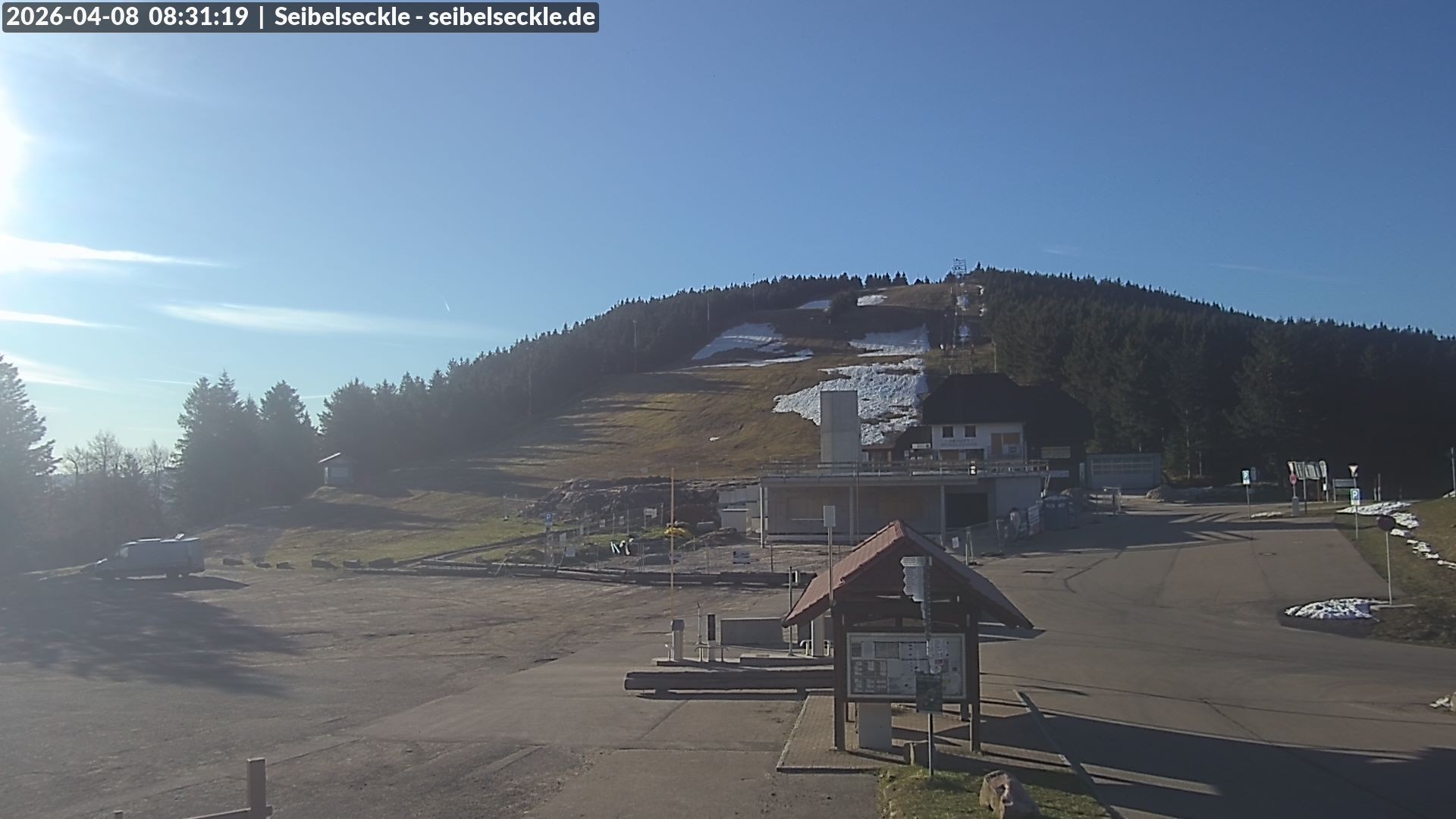 Archiv Foto Webcam Seibelseckle Blick auf die Piste