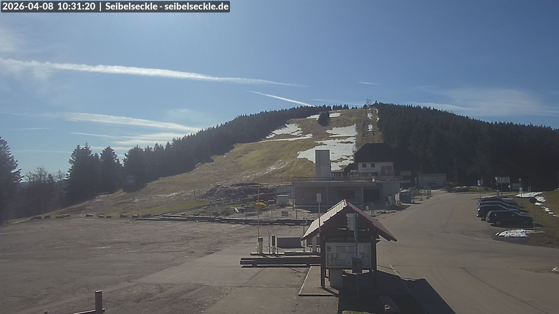 Archiv Foto Webcam Seibelseckle Blick auf die Piste