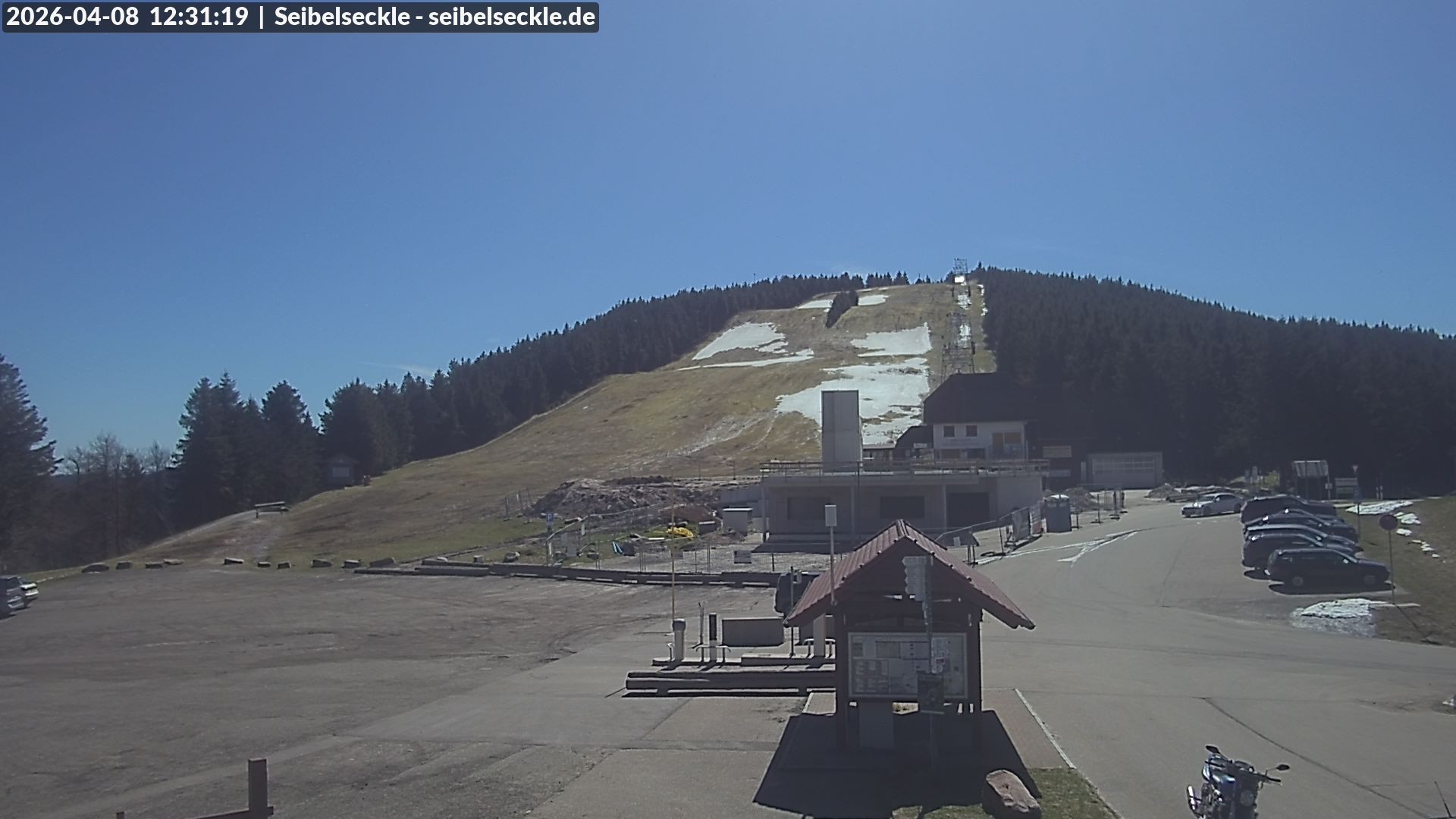 Archiv Foto Webcam Seibelseckle Blick auf die Piste
