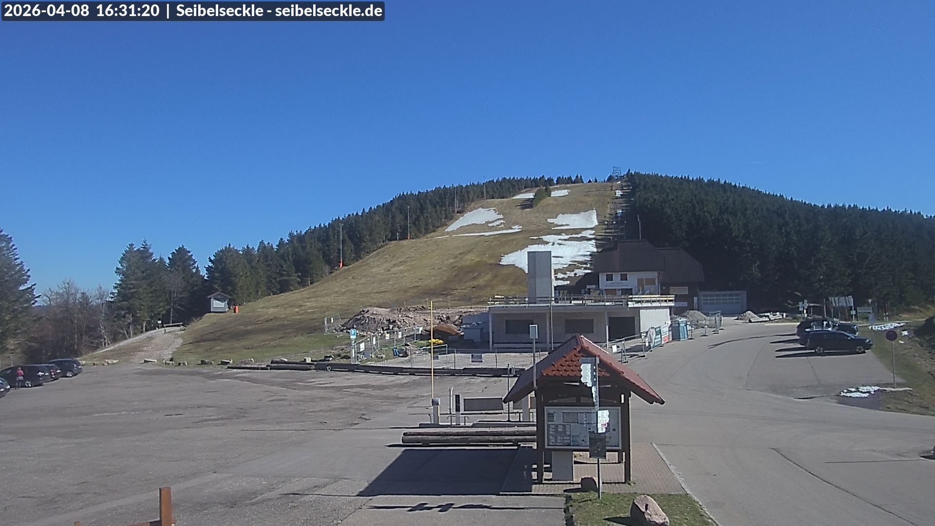 Archiv Foto Webcam Seibelseckle Blick auf die Piste