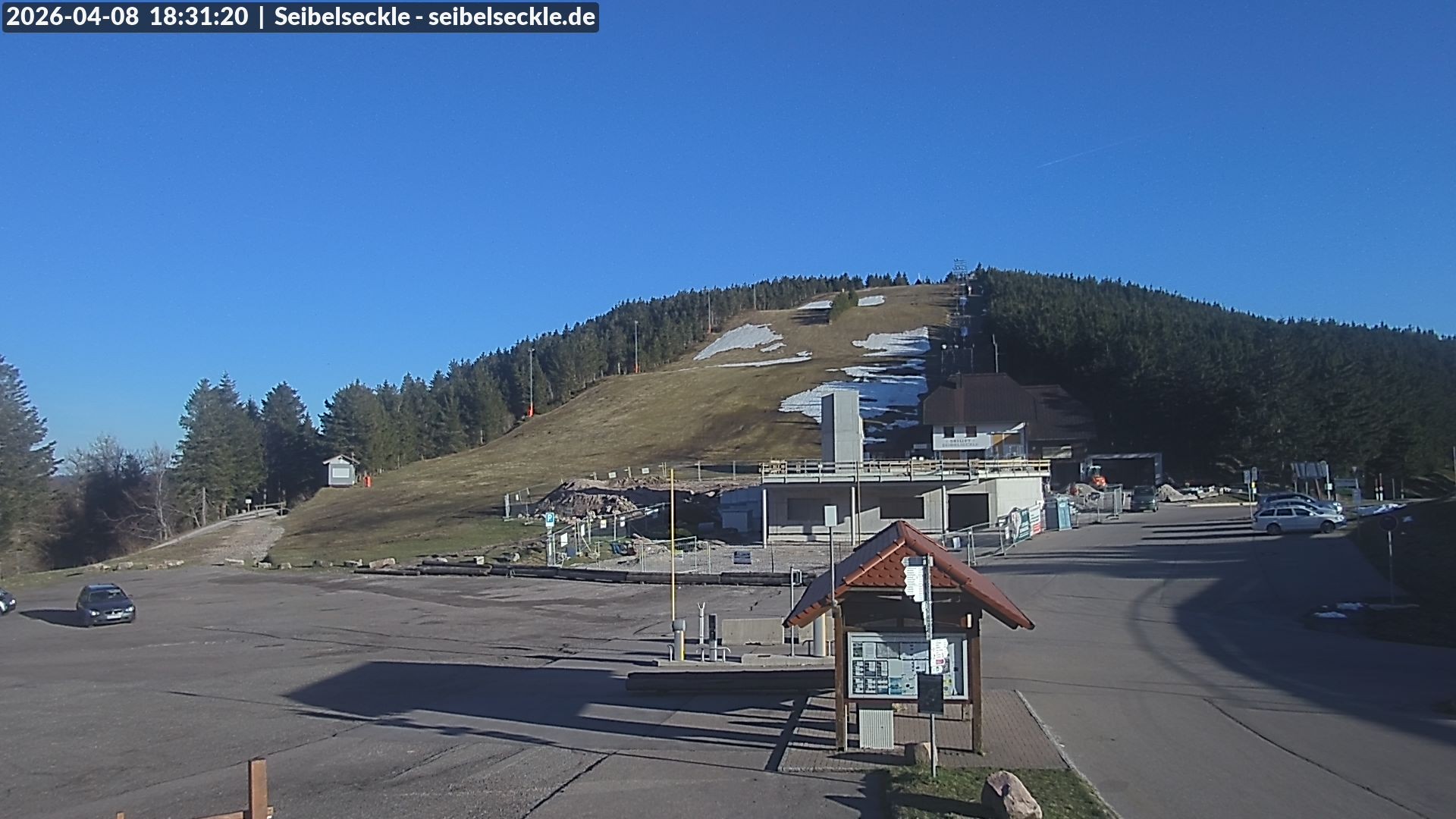 Archiv Foto Webcam Seibelseckle Blick auf die Piste