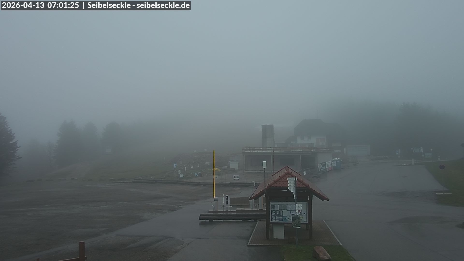 Archiv Foto Webcam Seibelseckle Blick auf die Piste