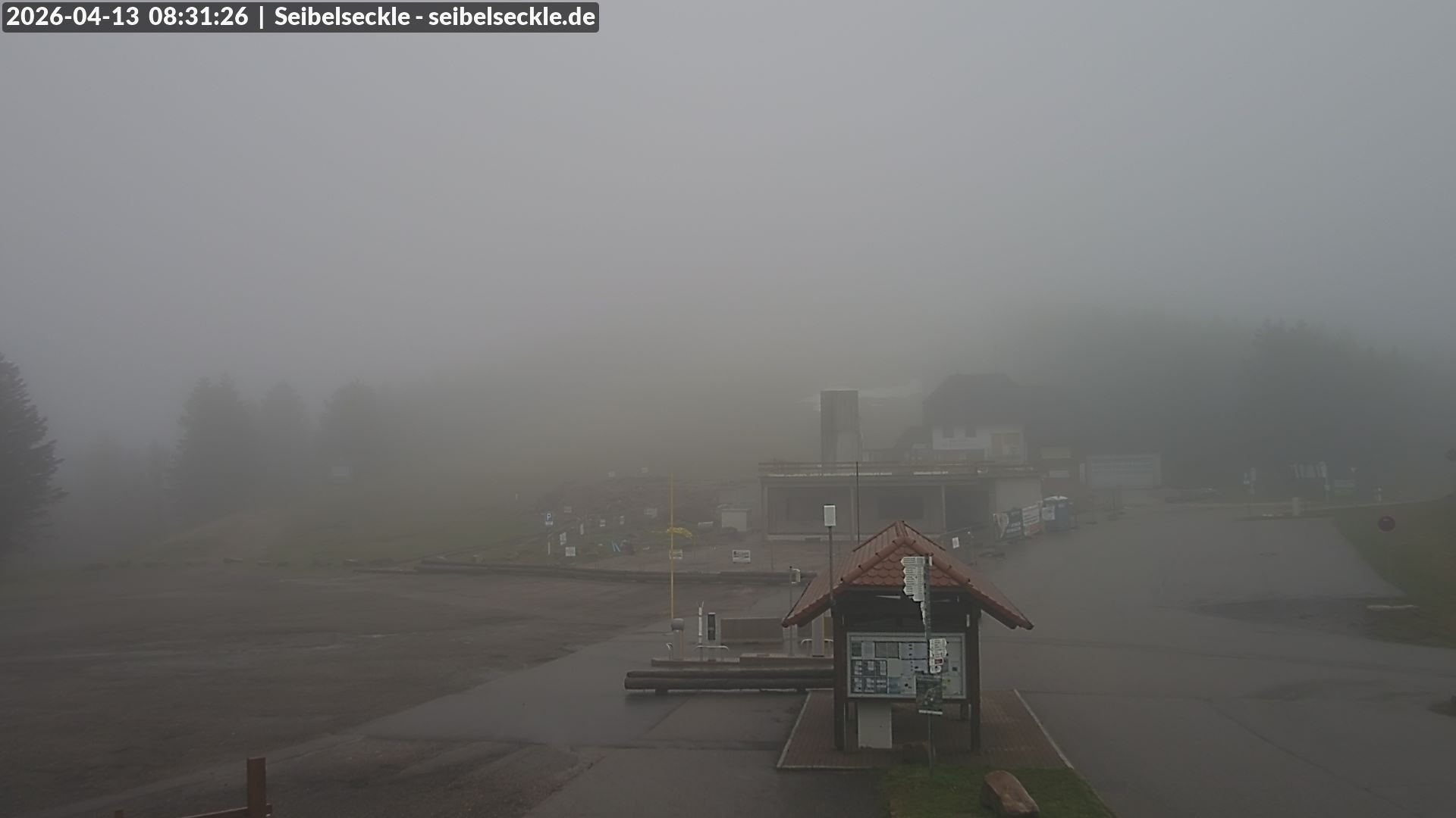 Archiv Foto Webcam Seibelseckle Blick auf die Piste