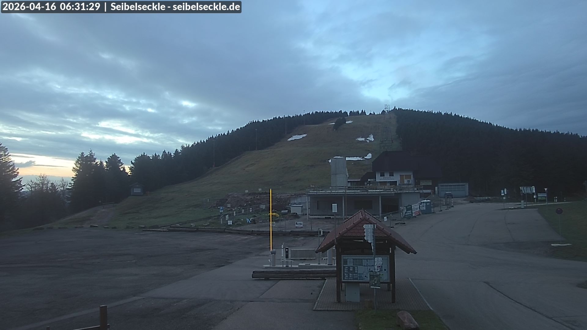 Archiv Foto Webcam Seibelseckle Blick auf die Piste