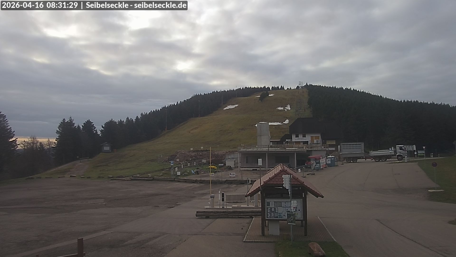 Archiv Foto Webcam Seibelseckle Blick auf die Piste