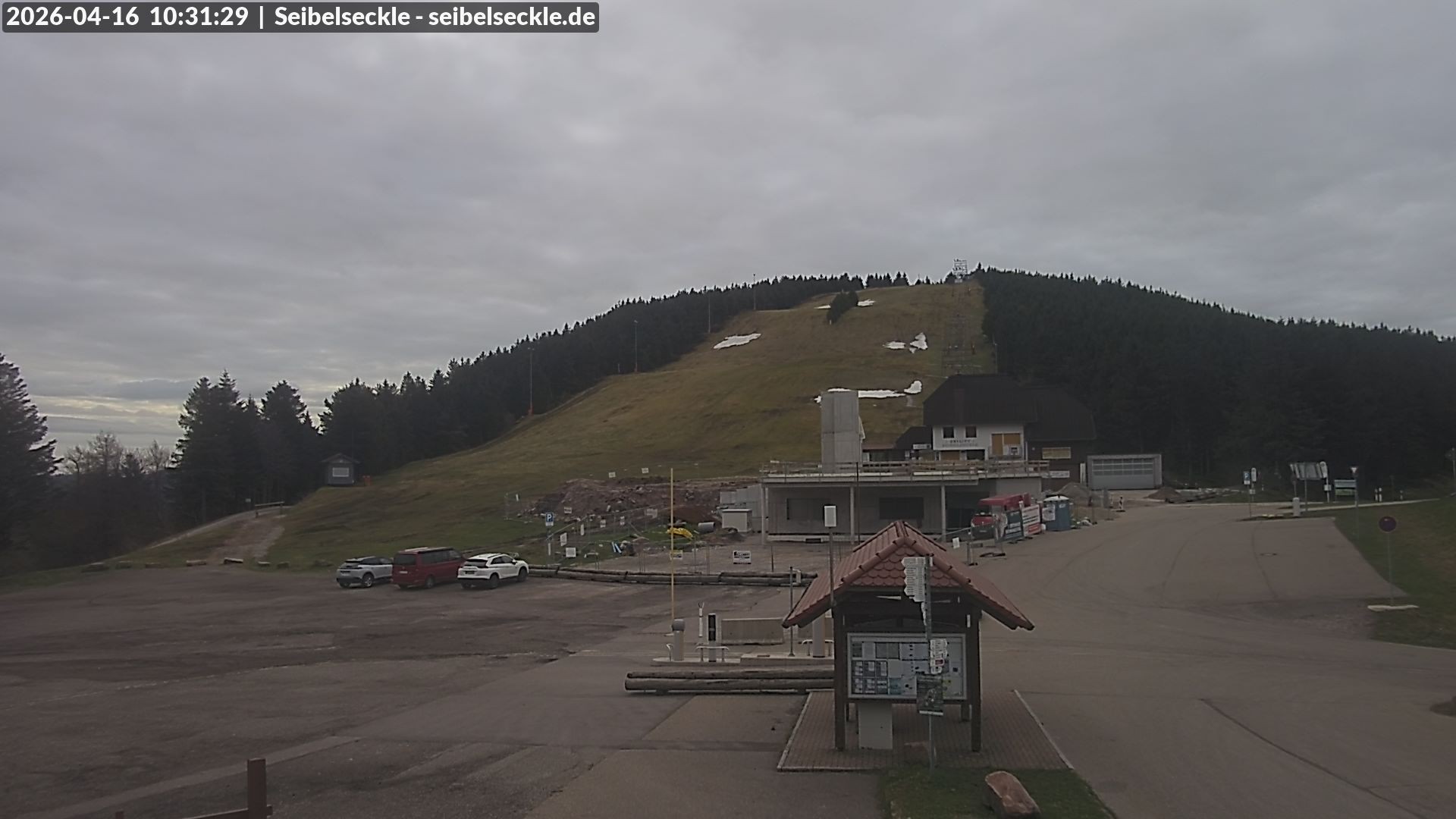 Archiv Foto Webcam Seibelseckle Blick auf die Piste