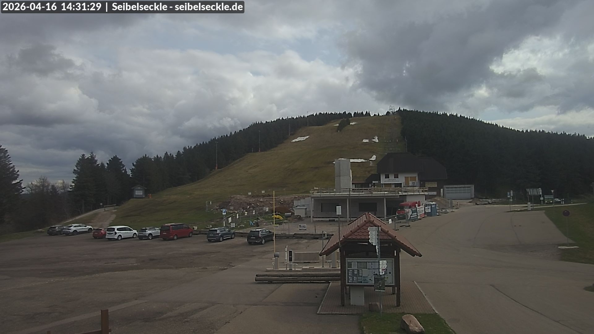 Archiv Foto Webcam Seibelseckle Blick auf die Piste