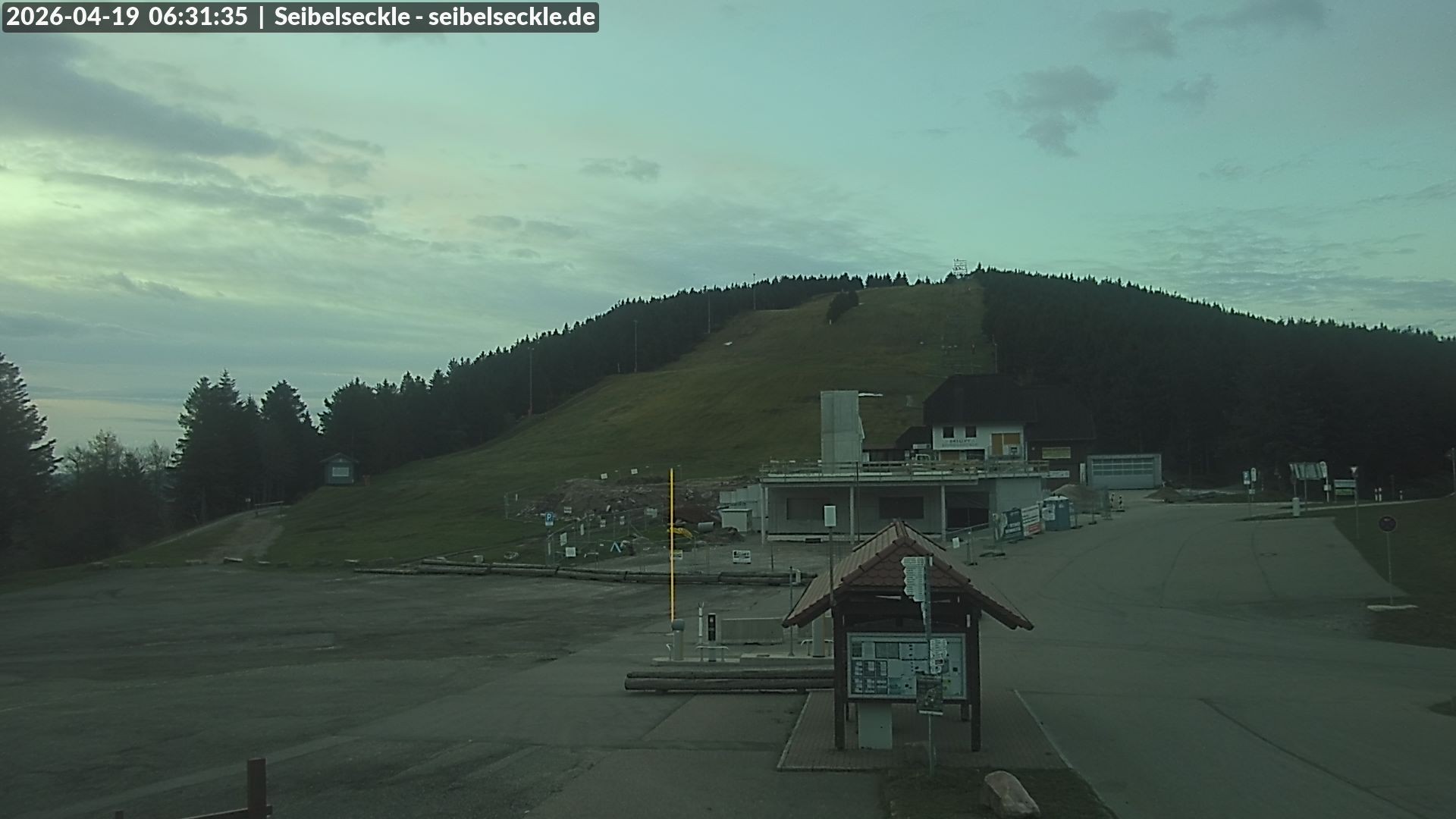 Archiv Foto Webcam Seibelseckle Blick auf die Piste