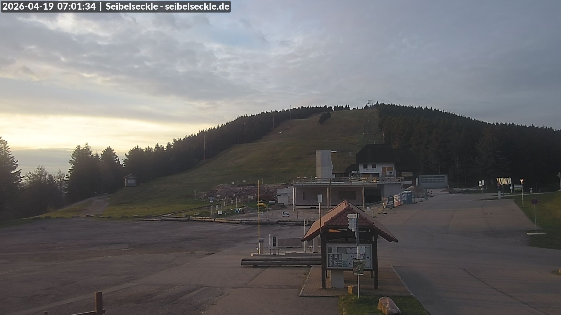 Archiv Foto Webcam Seibelseckle Blick auf die Piste