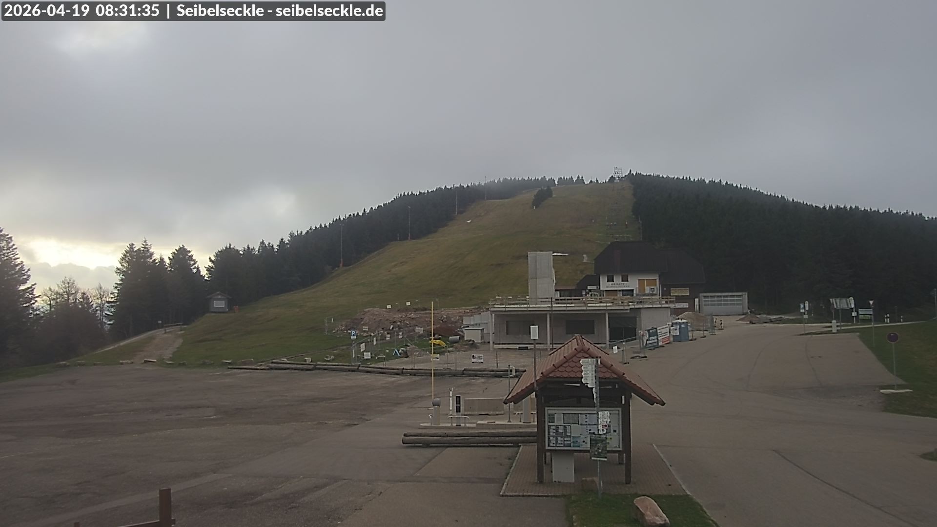 Archiv Foto Webcam Seibelseckle Blick auf die Piste
