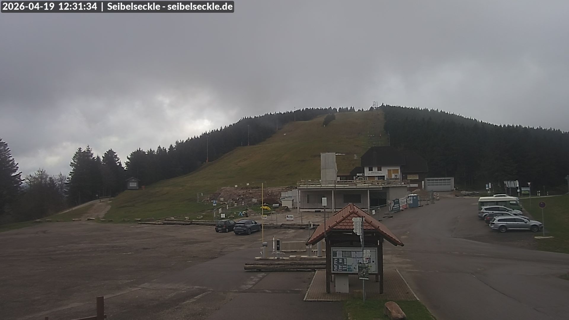 Archiv Foto Webcam Seibelseckle Blick auf die Piste