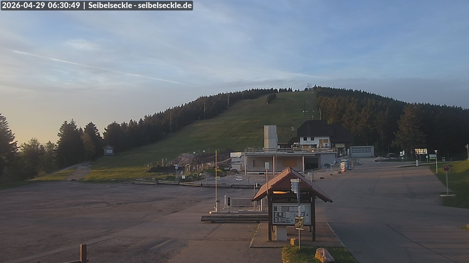 Archiv Foto Webcam Seibelseckle Blick auf die Piste