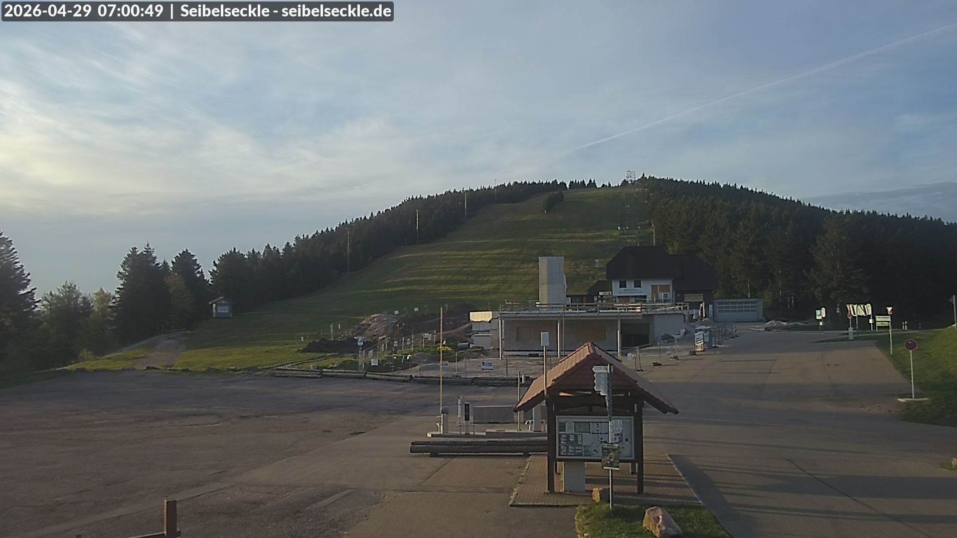 Archiv Foto Webcam Seibelseckle Blick auf die Piste