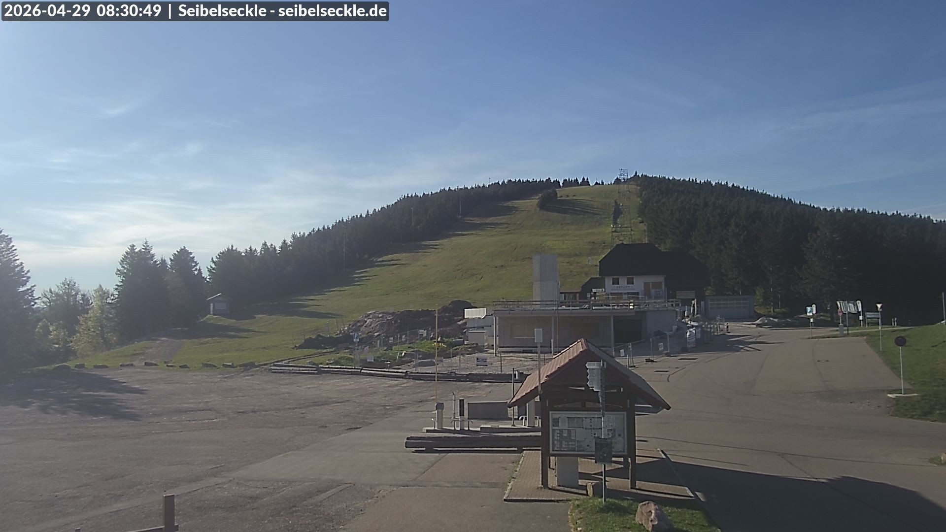 Archiv Foto Webcam Seibelseckle Blick auf die Piste