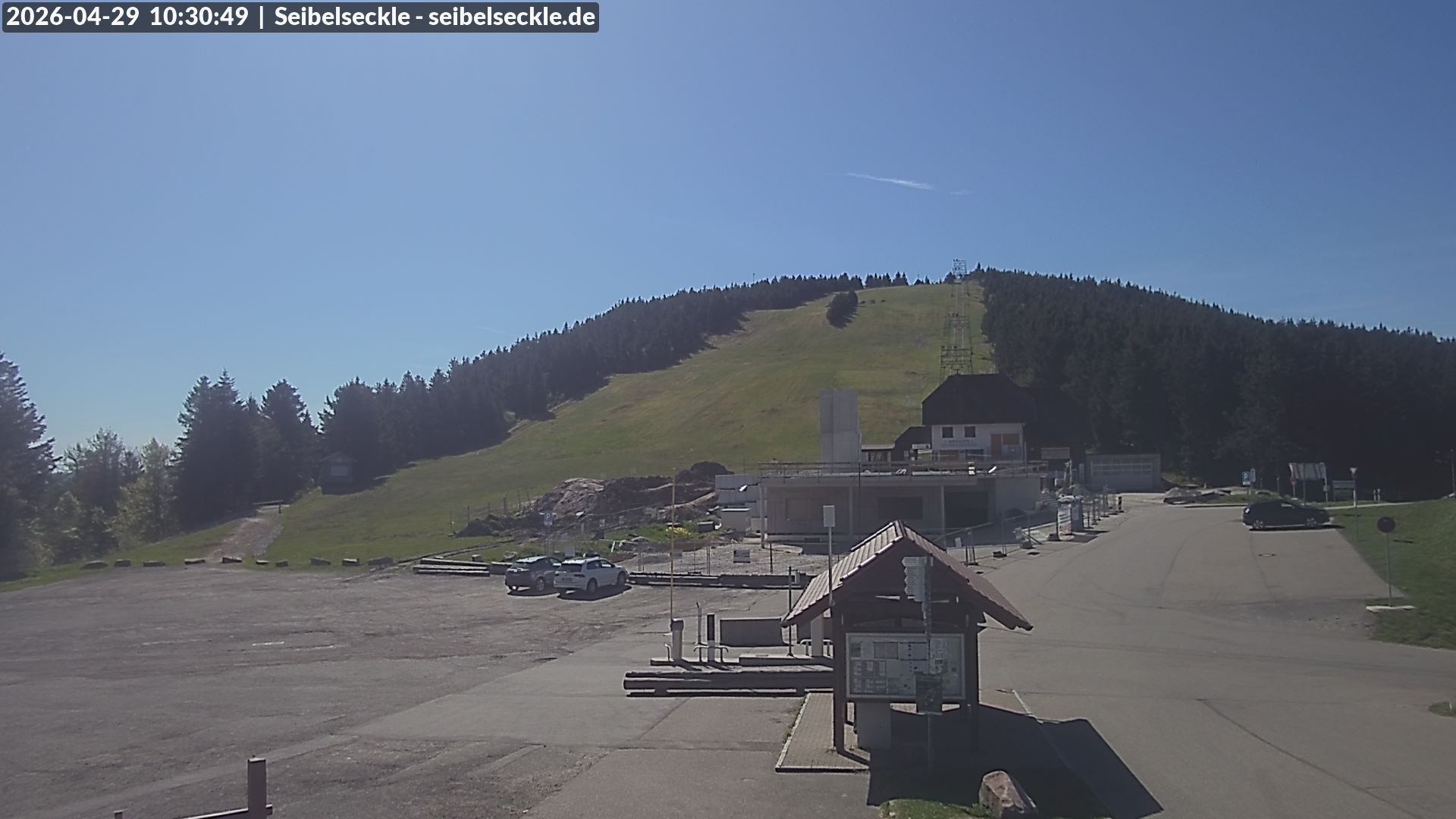 Archiv Foto Webcam Seibelseckle Blick auf die Piste