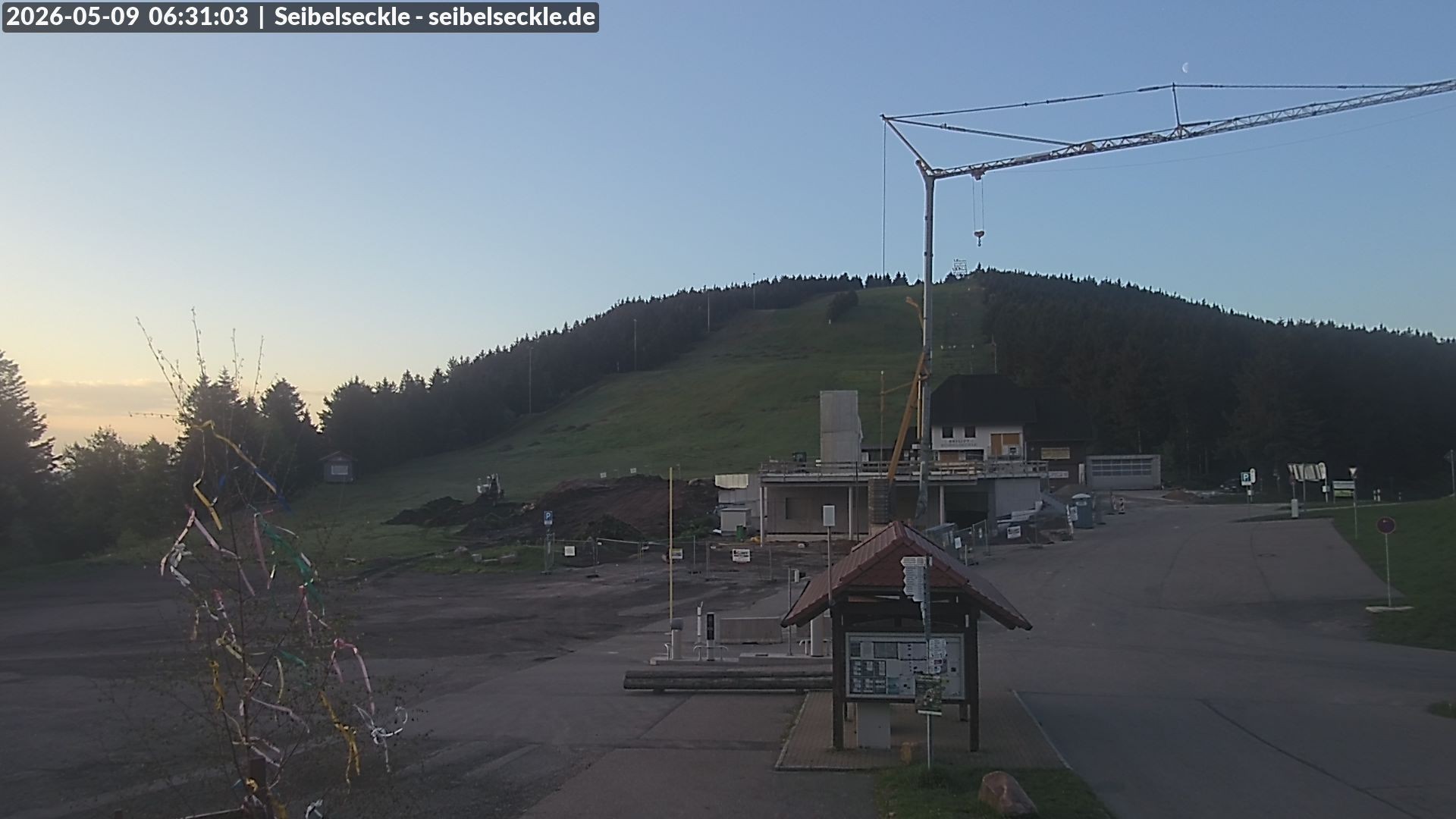 Archiv Foto Webcam Seibelseckle Blick auf die Piste