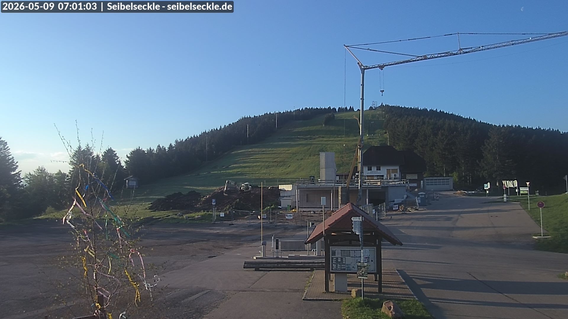 Archiv Foto Webcam Seibelseckle Blick auf die Piste
