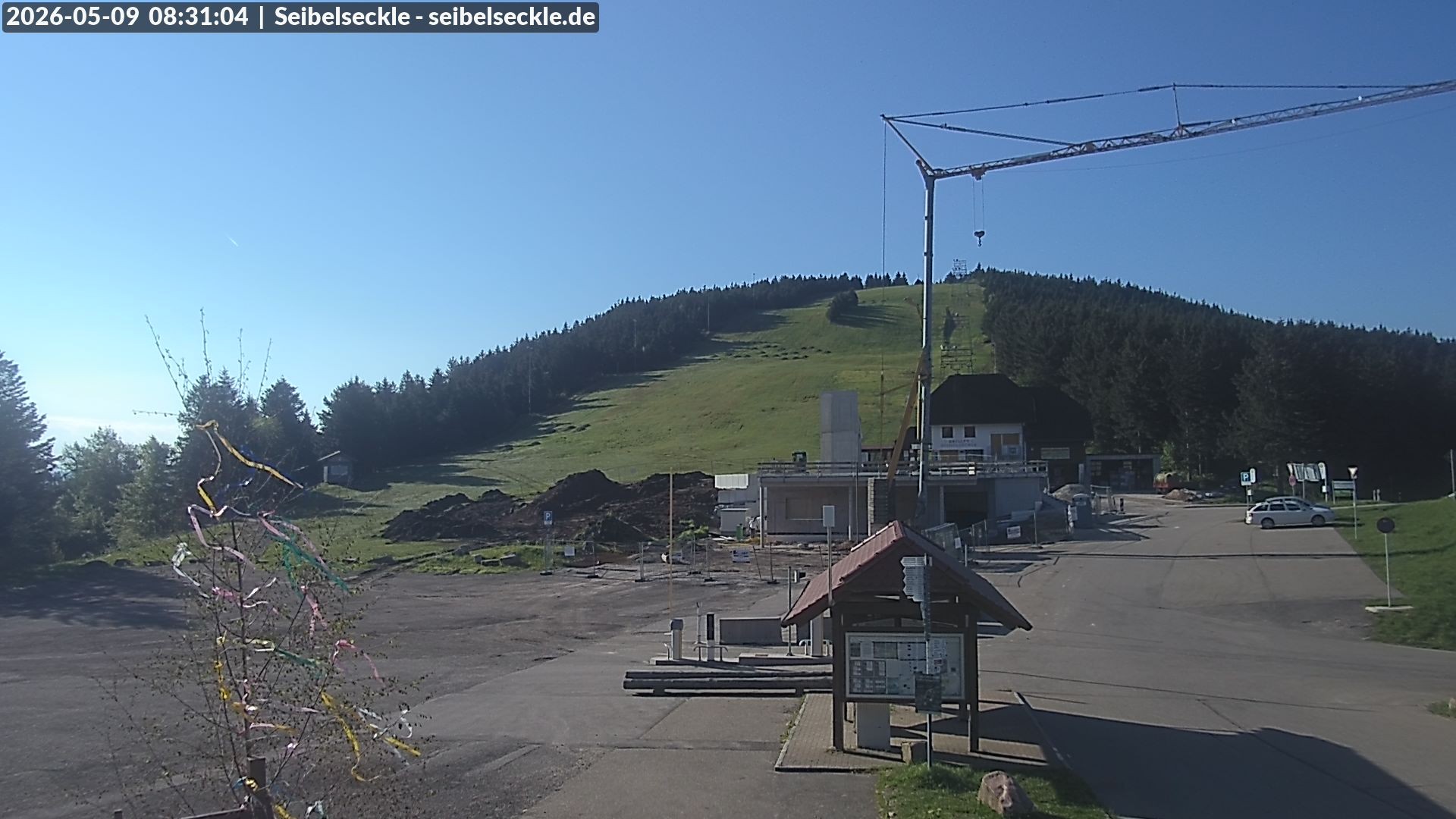 Archiv Foto Webcam Seibelseckle Blick auf die Piste