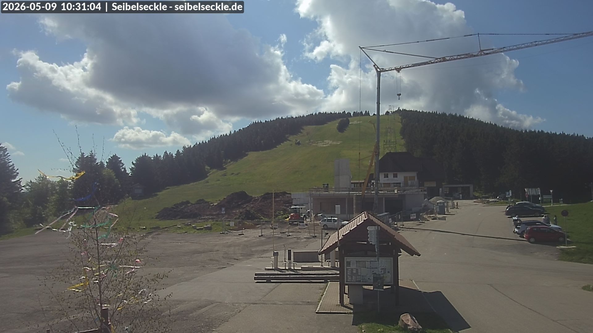 Archiv Foto Webcam Seibelseckle Blick auf die Piste