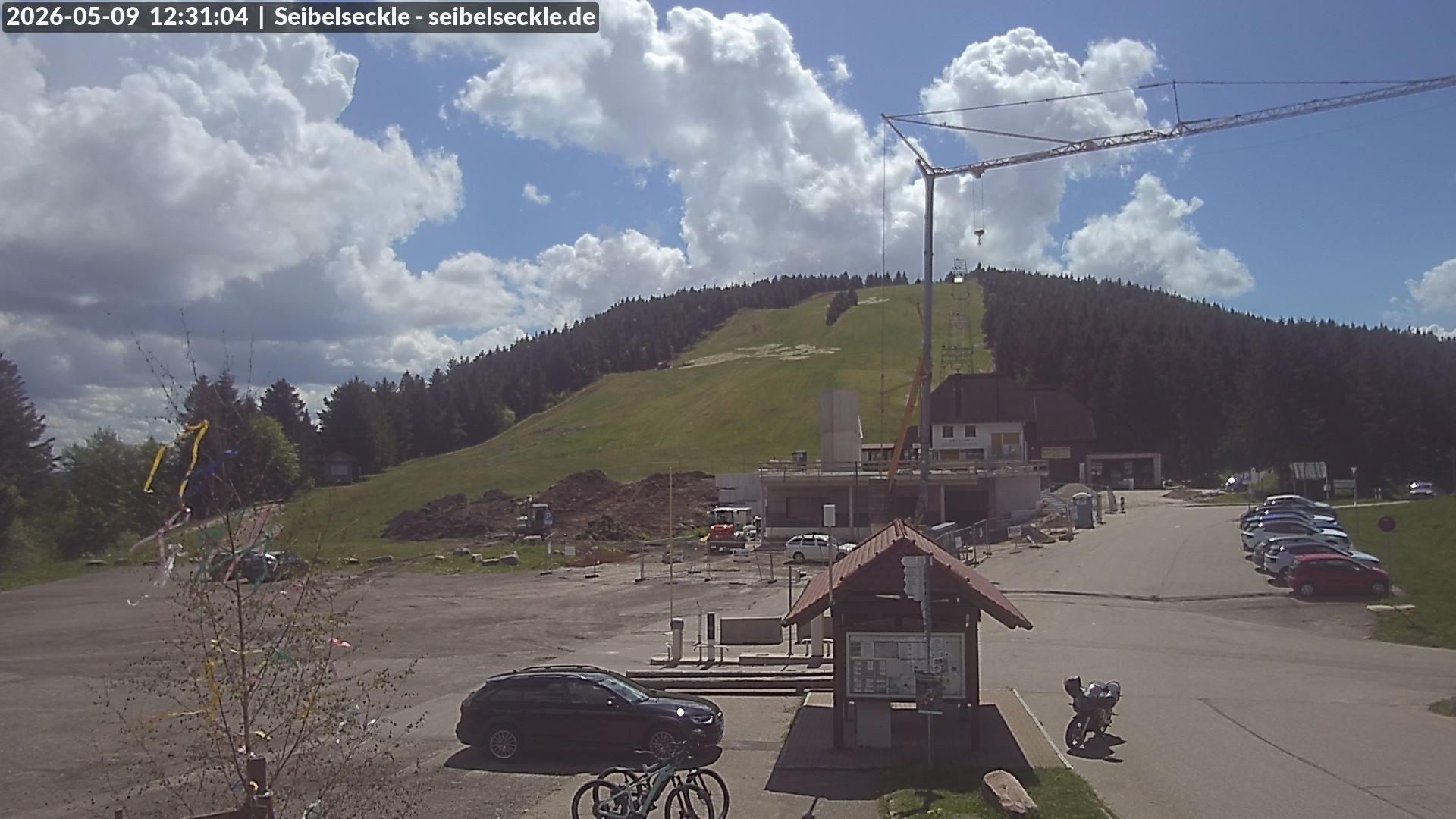 Archiv Foto Webcam Seibelseckle Blick auf die Piste