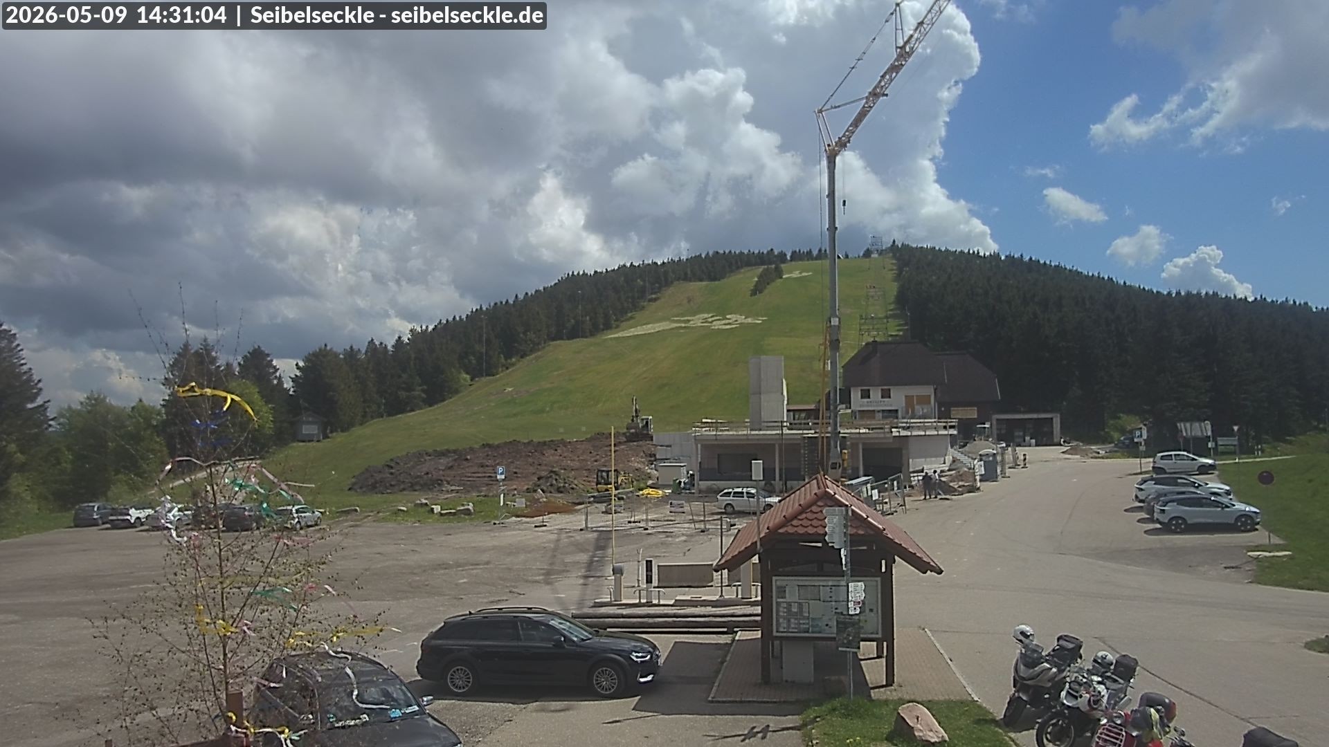 Archiv Foto Webcam Seibelseckle Blick auf die Piste