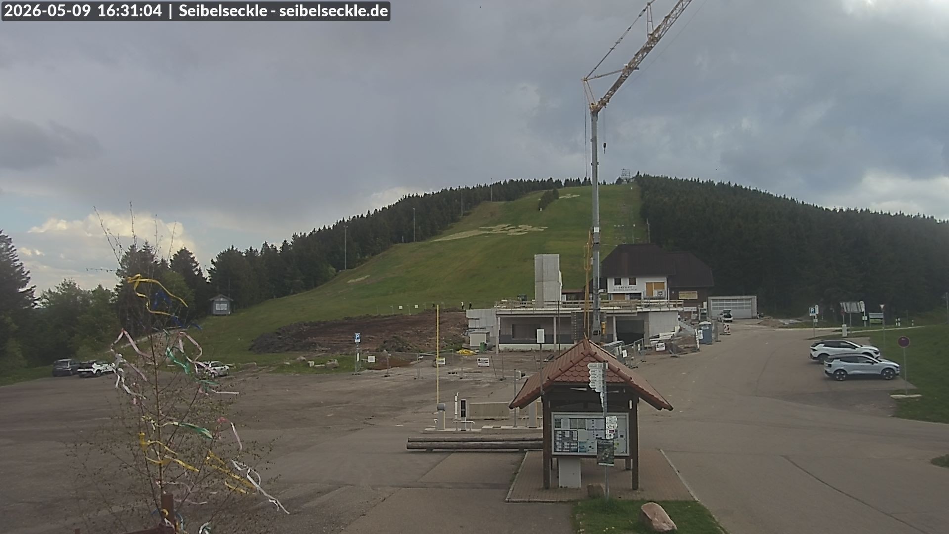 Archiv Foto Webcam Seibelseckle Blick auf die Piste