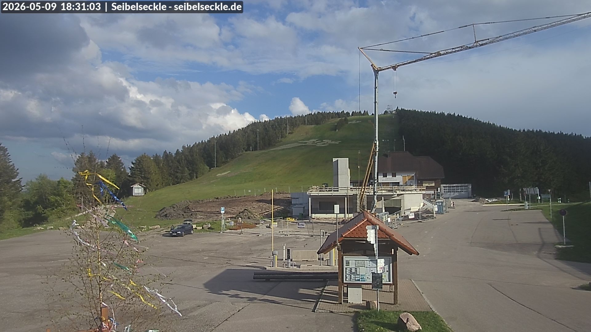 Archiv Foto Webcam Seibelseckle Blick auf die Piste