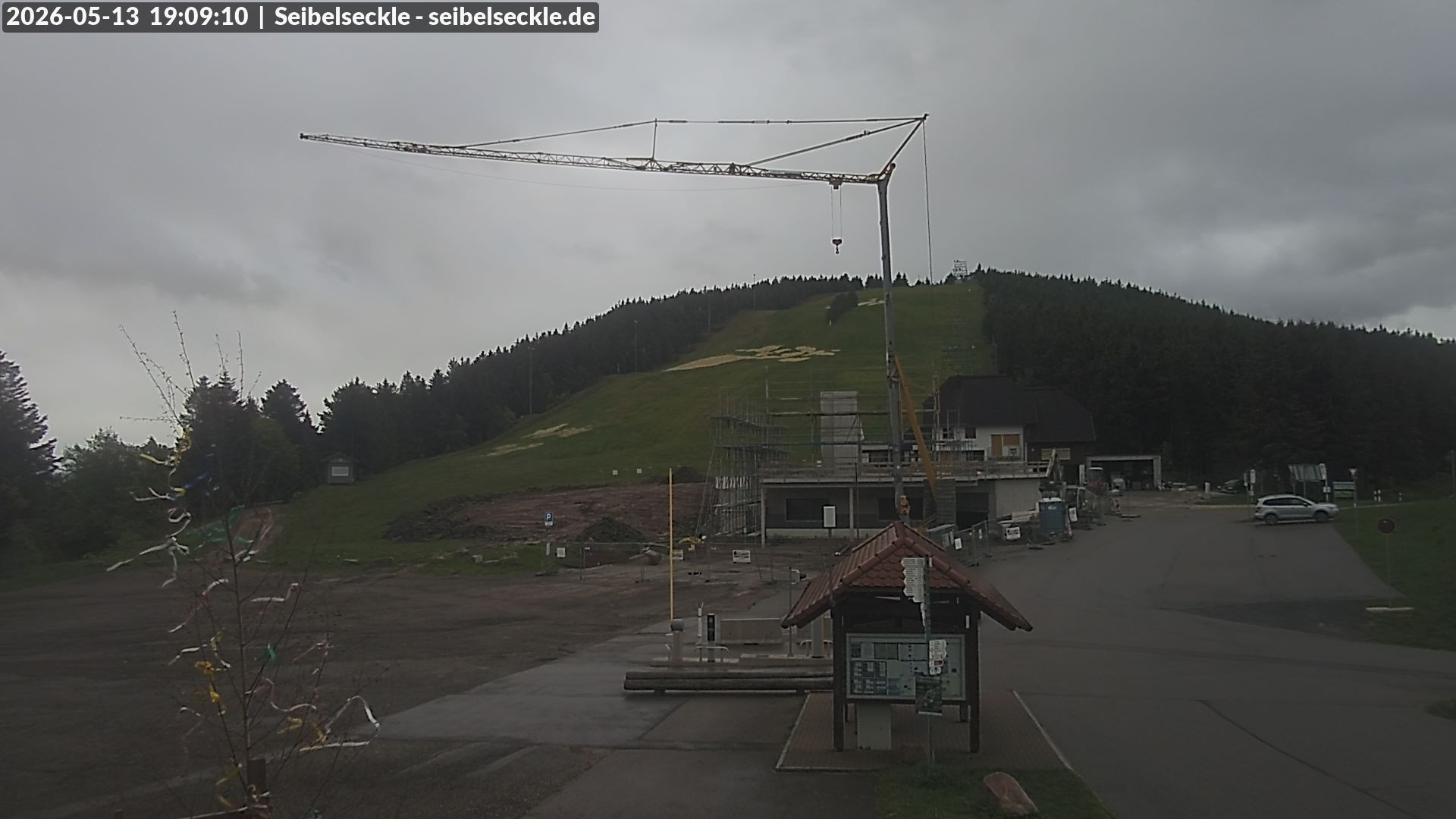 Archiv Foto Webcam Seibelseckle Blick auf die Piste