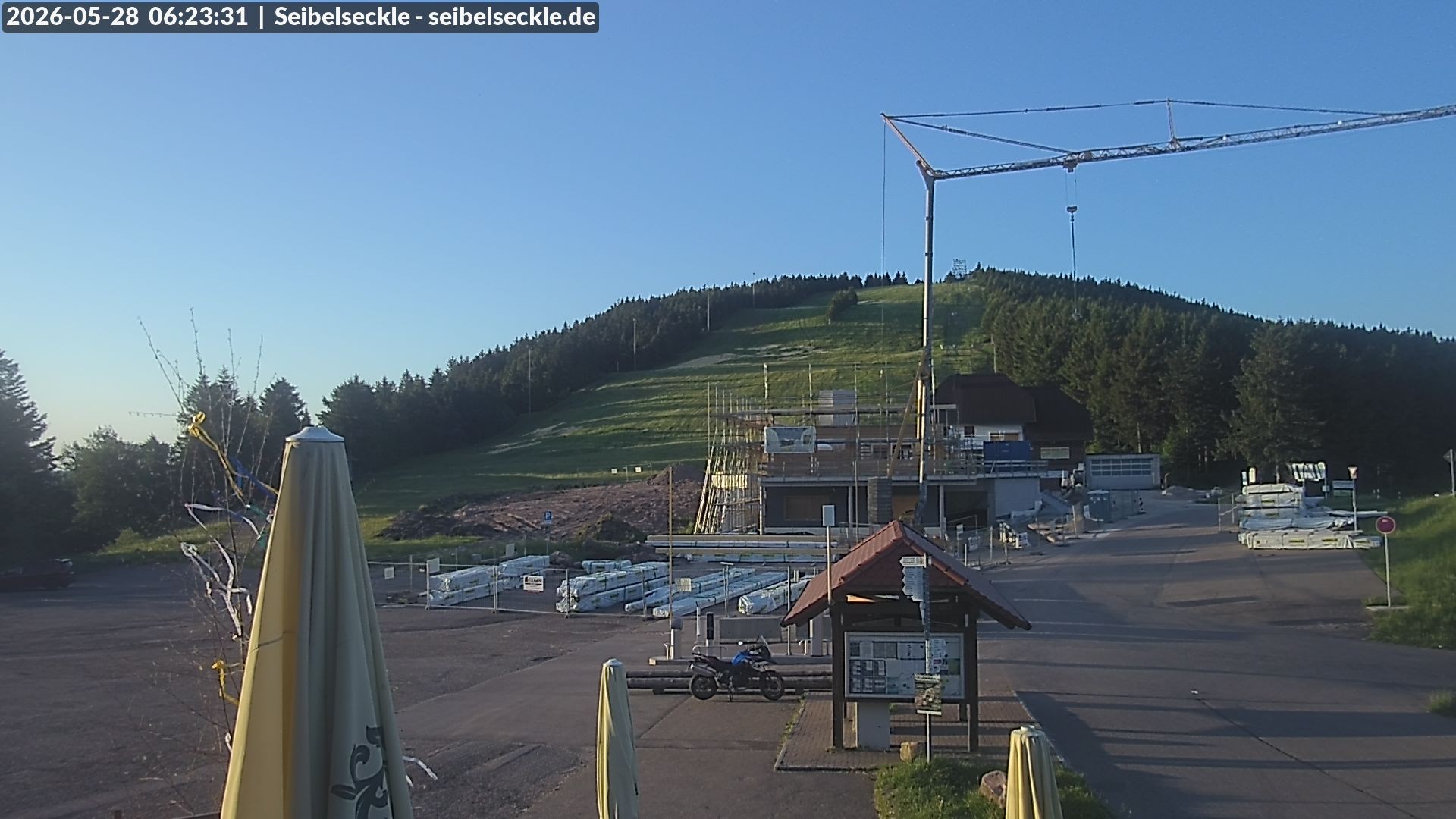 Archiv Foto Webcam Seibelseckle Blick auf die Piste