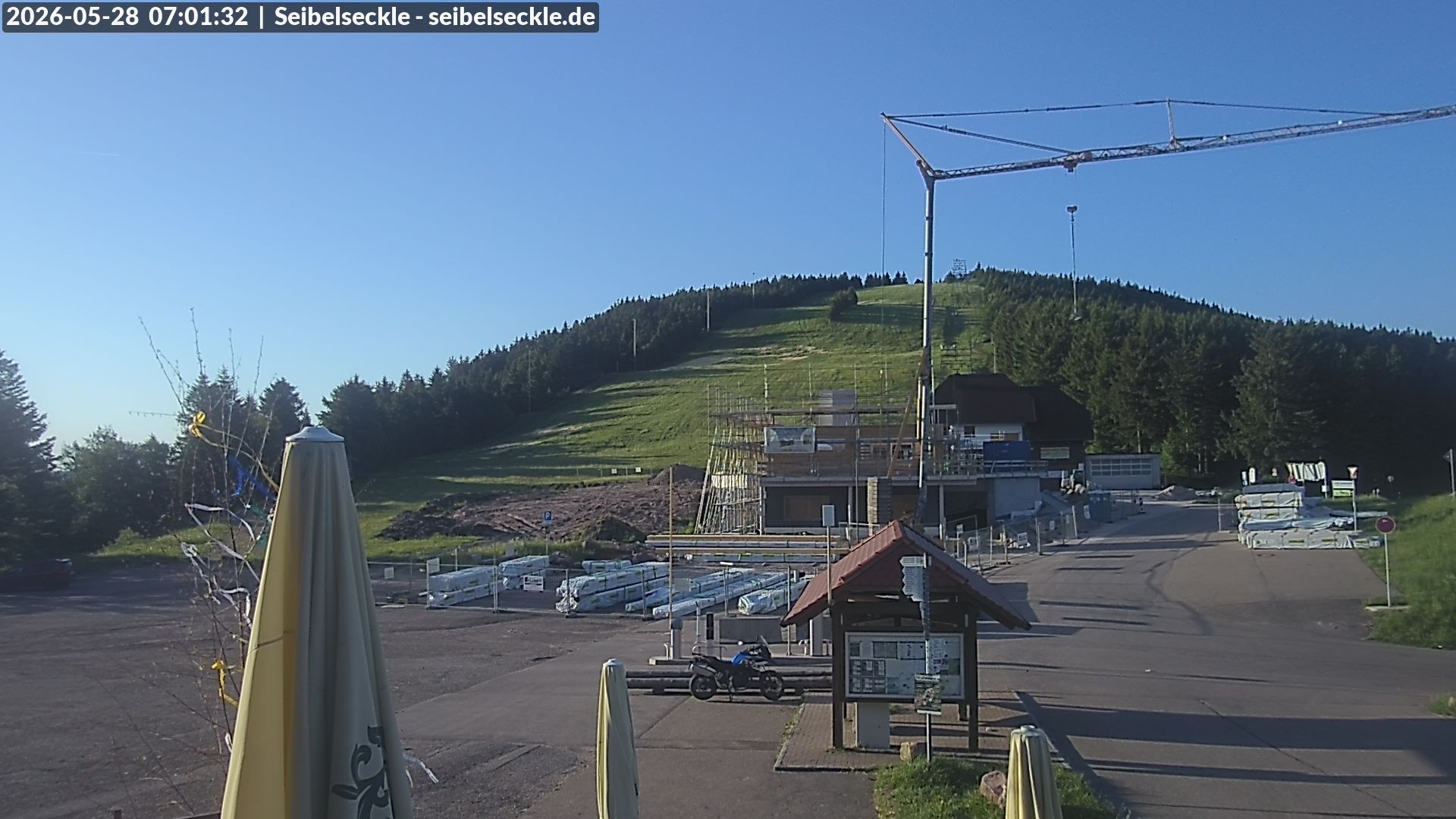 Archiv Foto Webcam Seibelseckle Blick auf die Piste