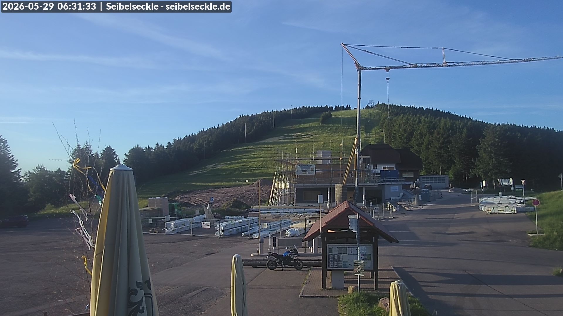 Archiv Foto Webcam Seibelseckle Blick auf die Piste