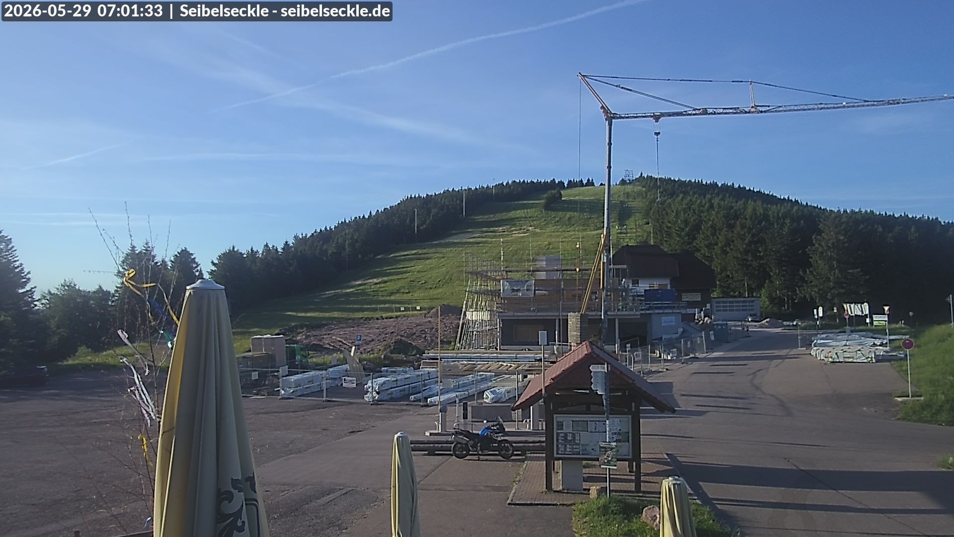 Archiv Foto Webcam Seibelseckle Blick auf die Piste