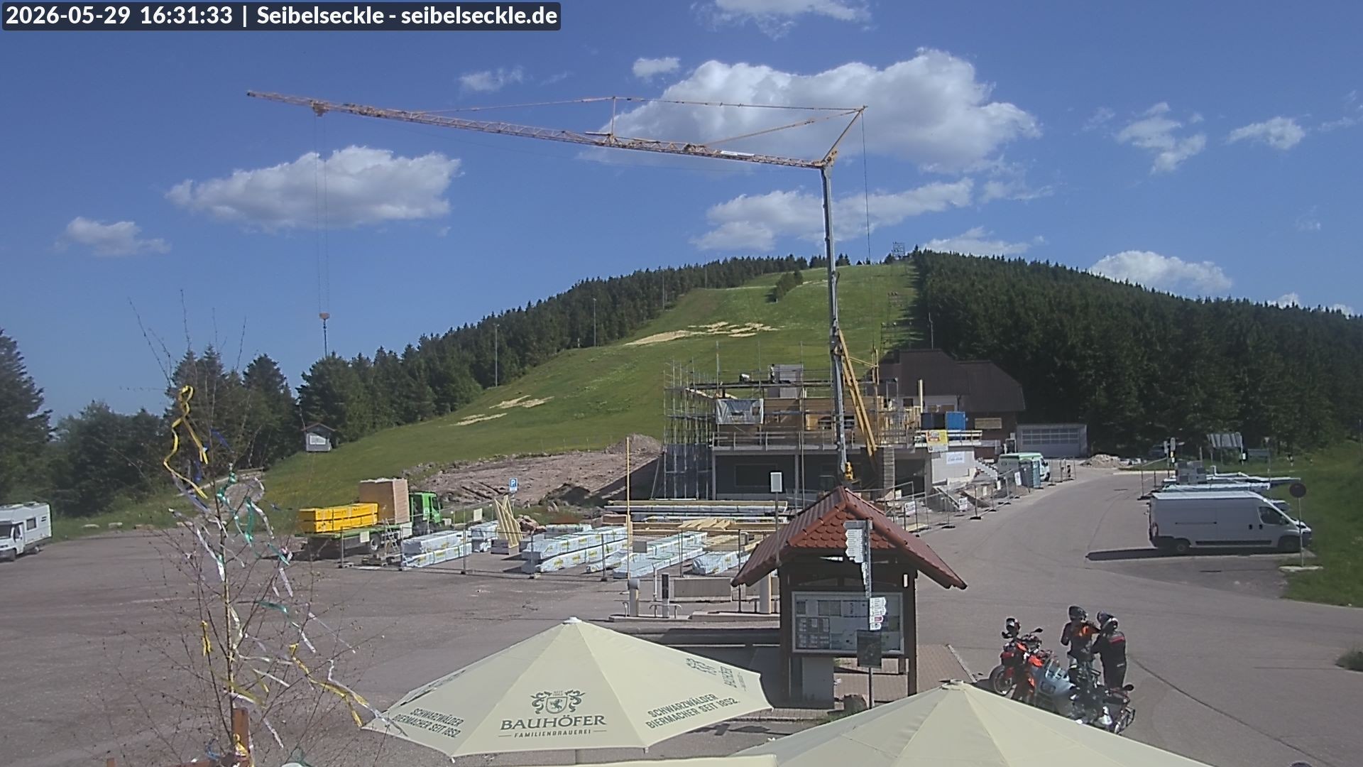 Archiv Foto Webcam Seibelseckle Blick auf die Piste