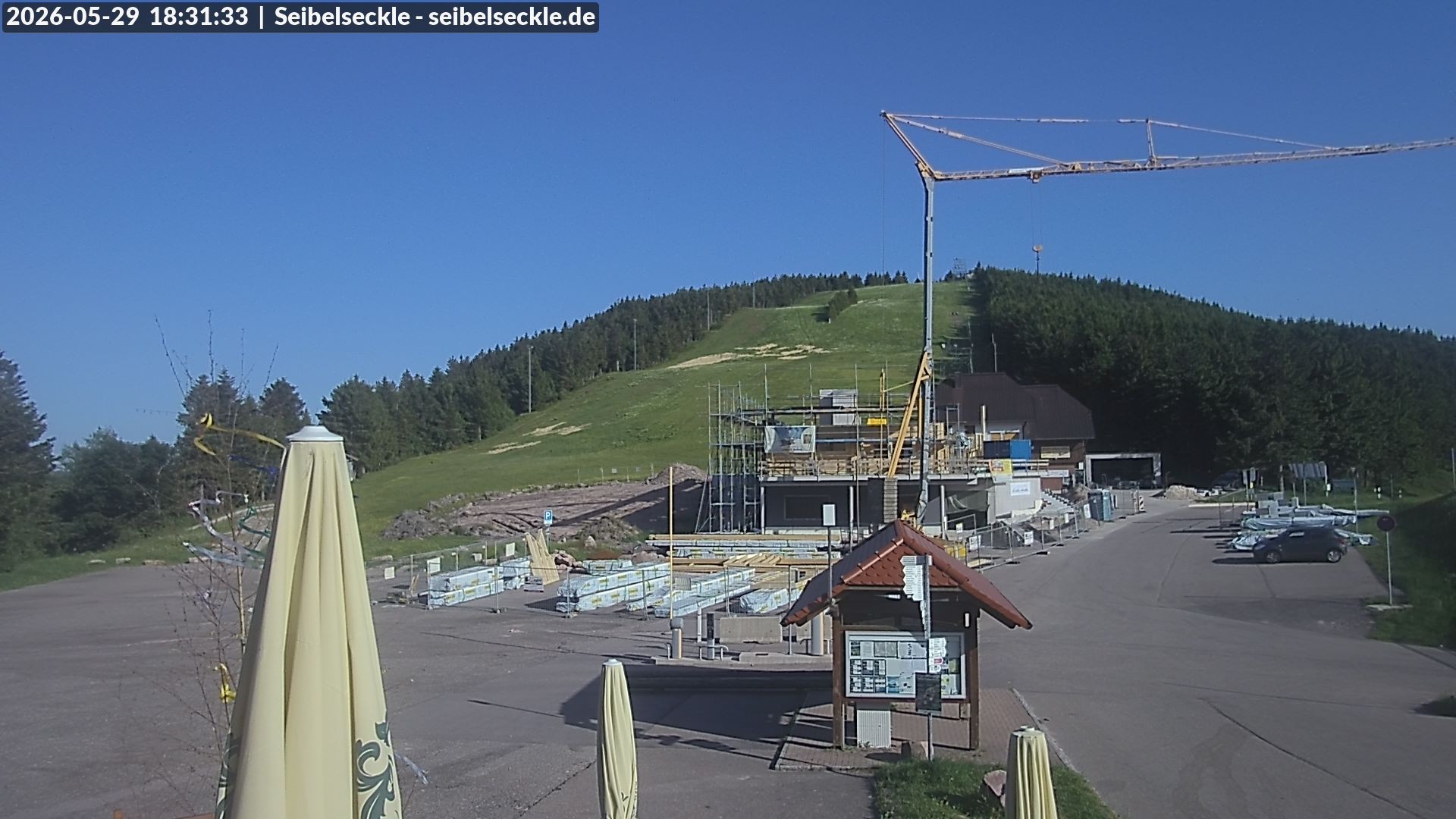 Archiv Foto Webcam Seibelseckle Blick auf die Piste