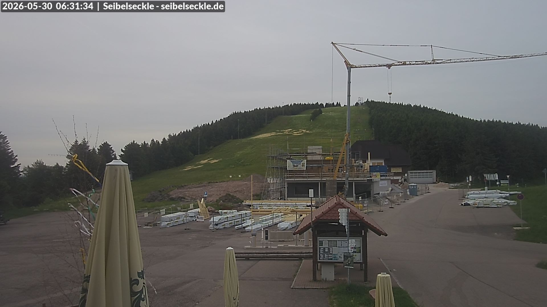 Archiv Foto Webcam Seibelseckle Blick auf die Piste