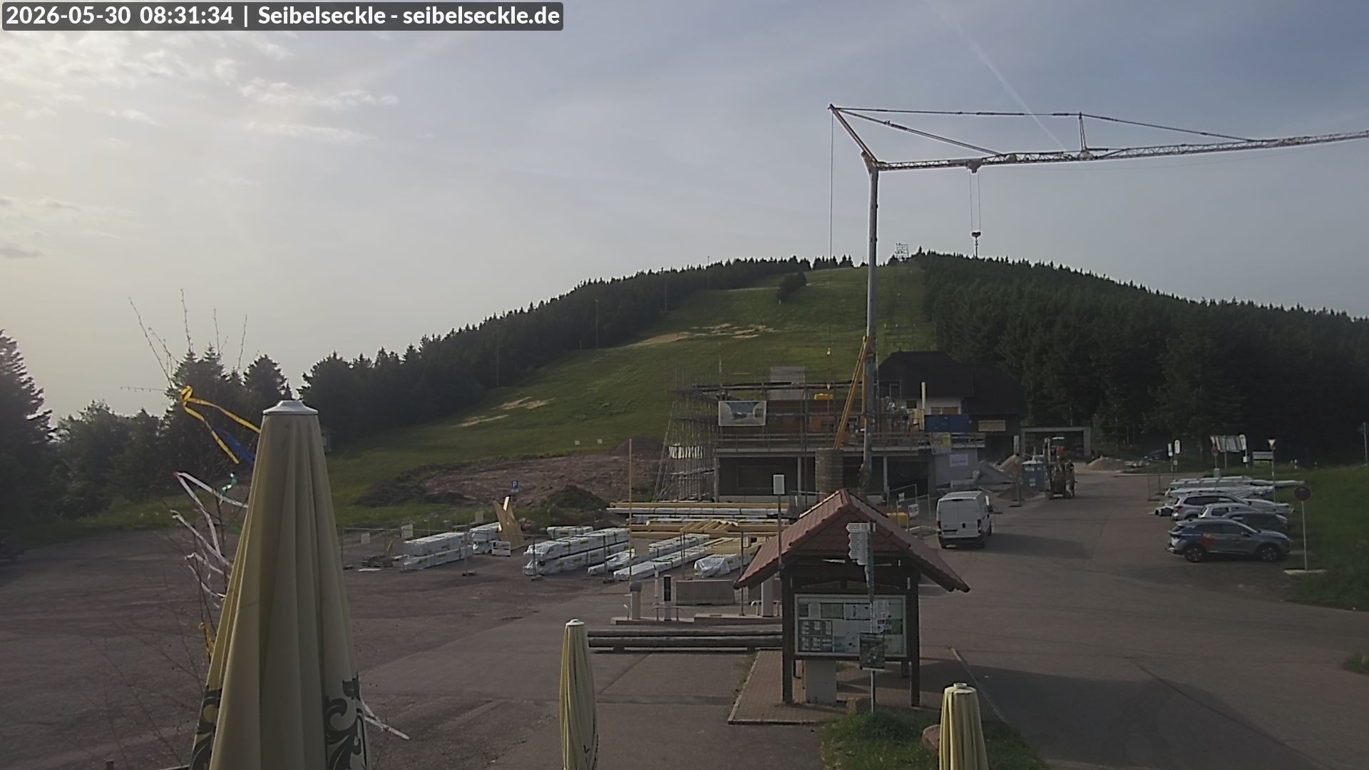 Archiv Foto Webcam Seibelseckle Blick auf die Piste