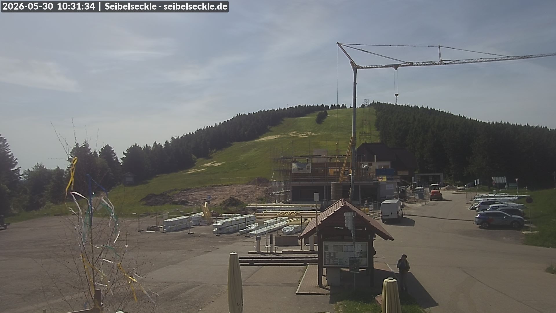 Archiv Foto Webcam Seibelseckle Blick auf die Piste