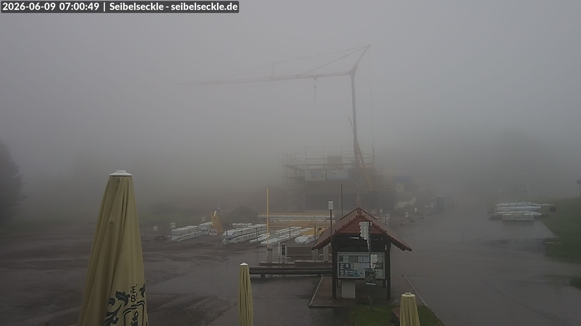 Archiv Foto Webcam Seibelseckle Blick auf die Piste
