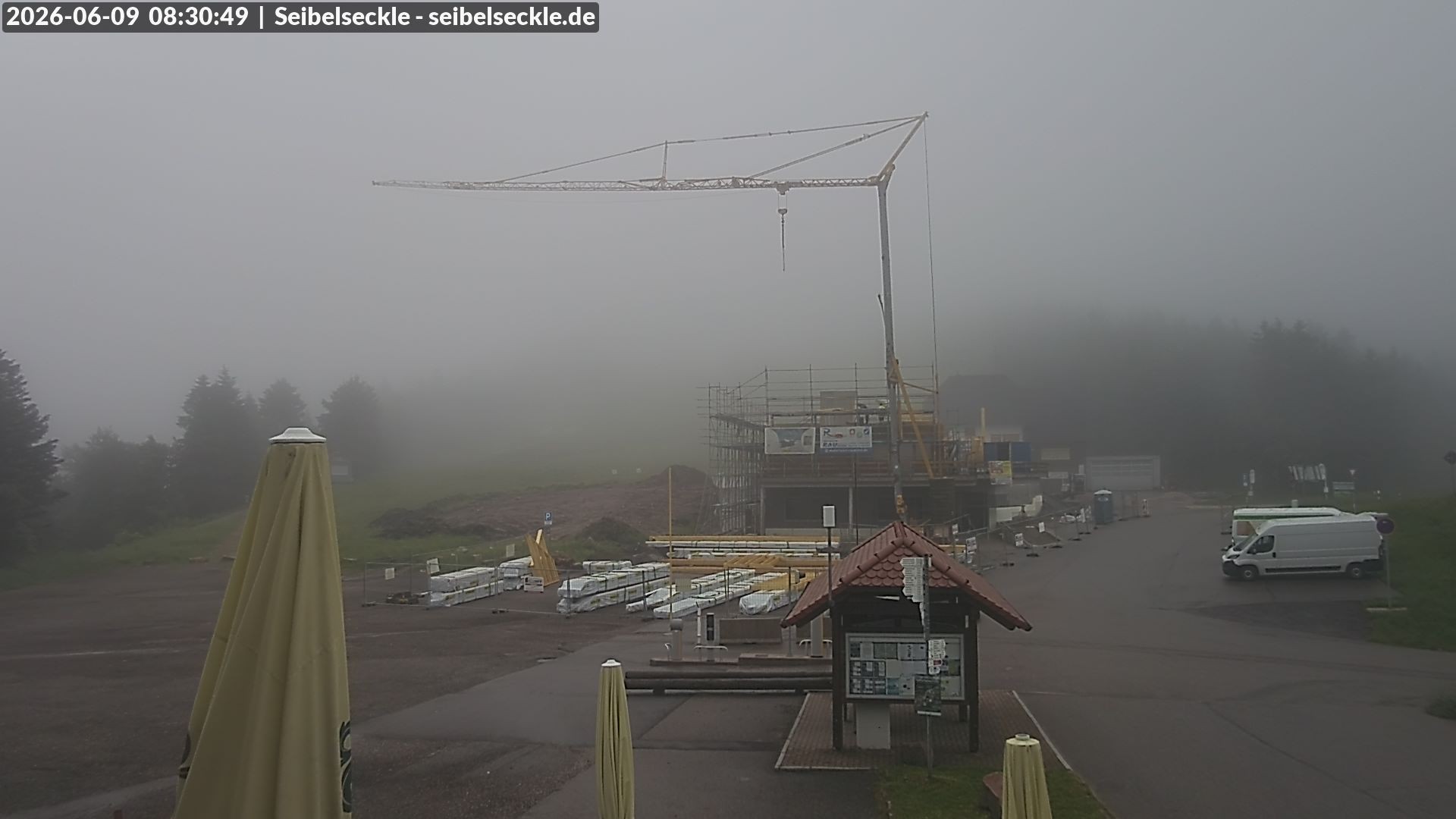 Archiv Foto Webcam Seibelseckle Blick auf die Piste