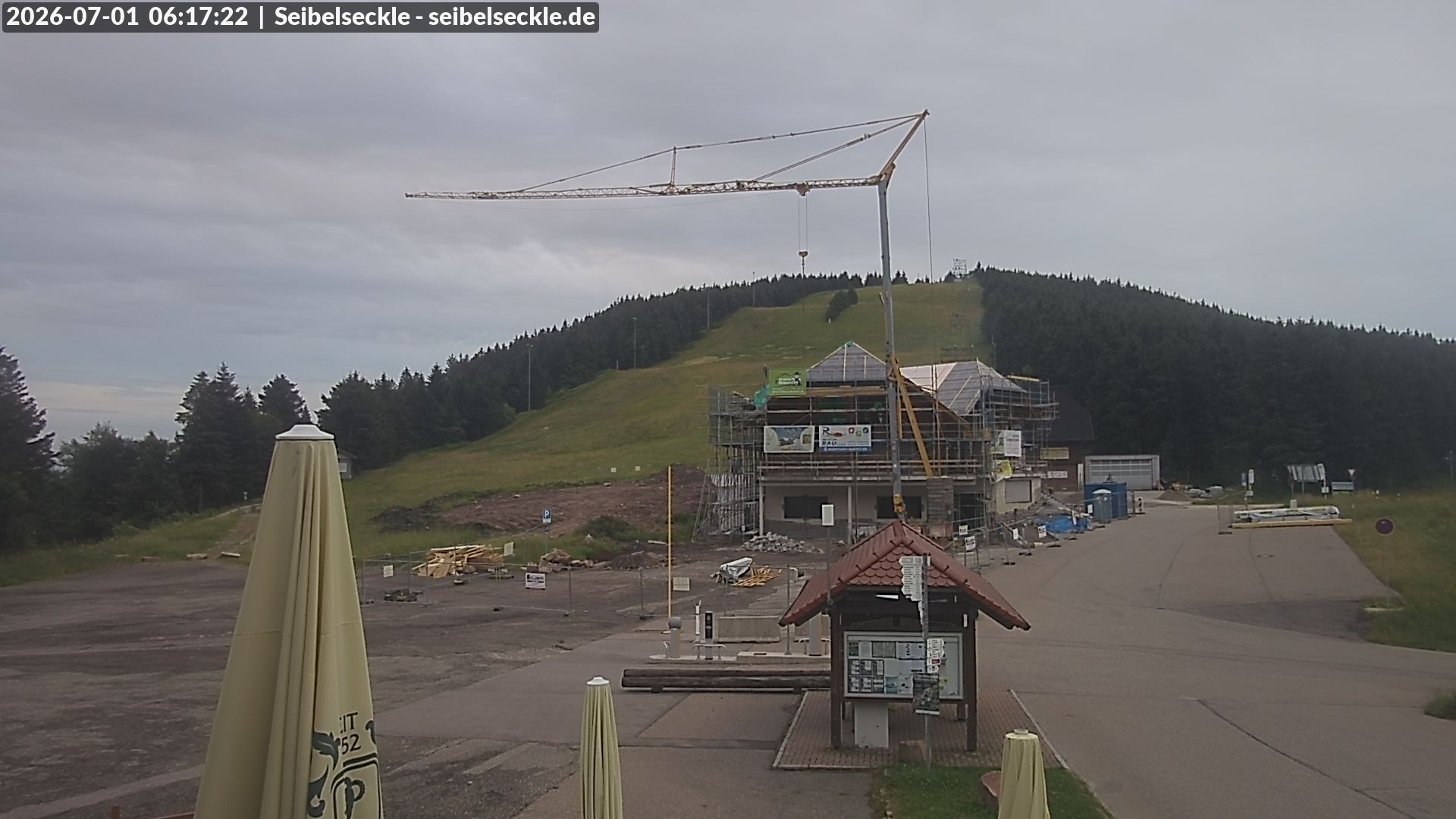 Archiv Foto Webcam Seibelseckle Blick auf die Piste