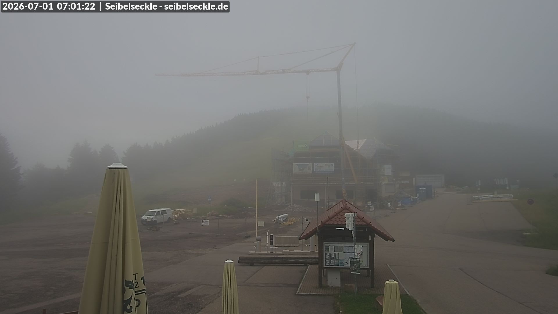 Archiv Foto Webcam Seibelseckle Blick auf die Piste