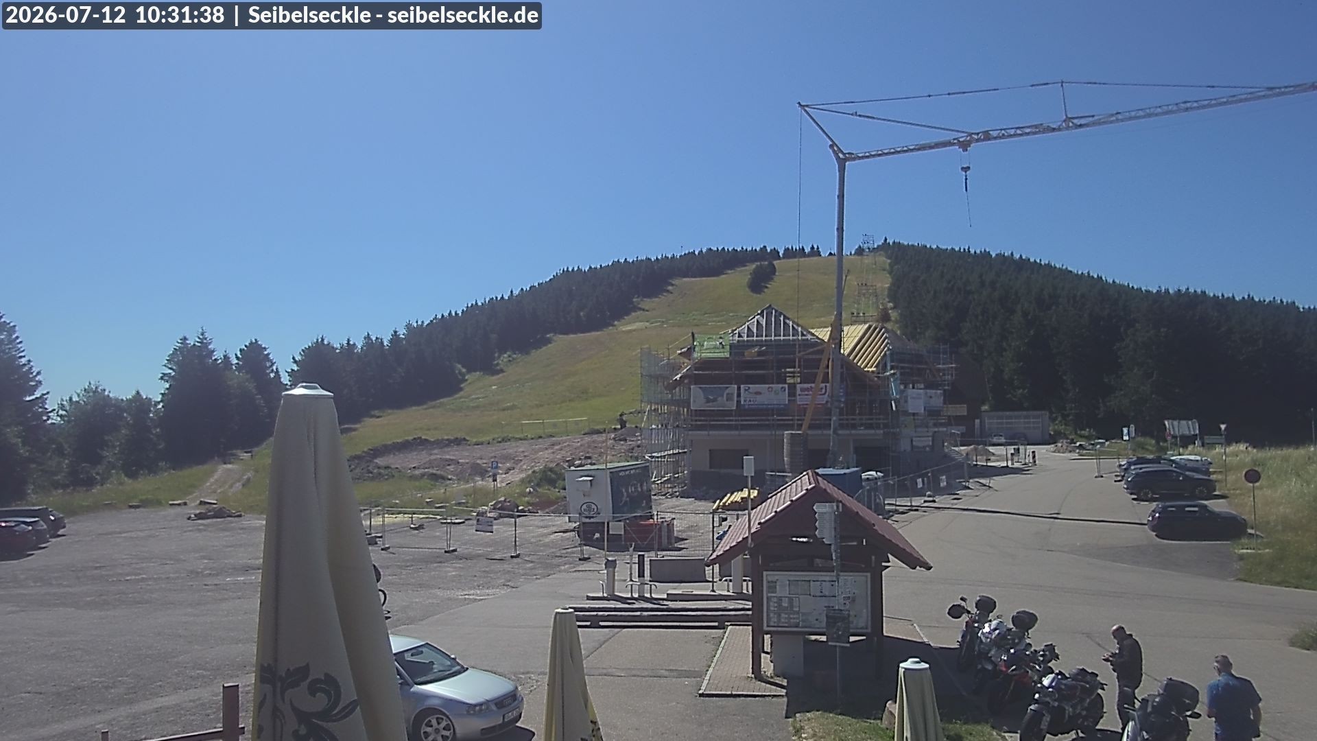 Archiv Foto Webcam Seibelseckle Blick auf die Piste