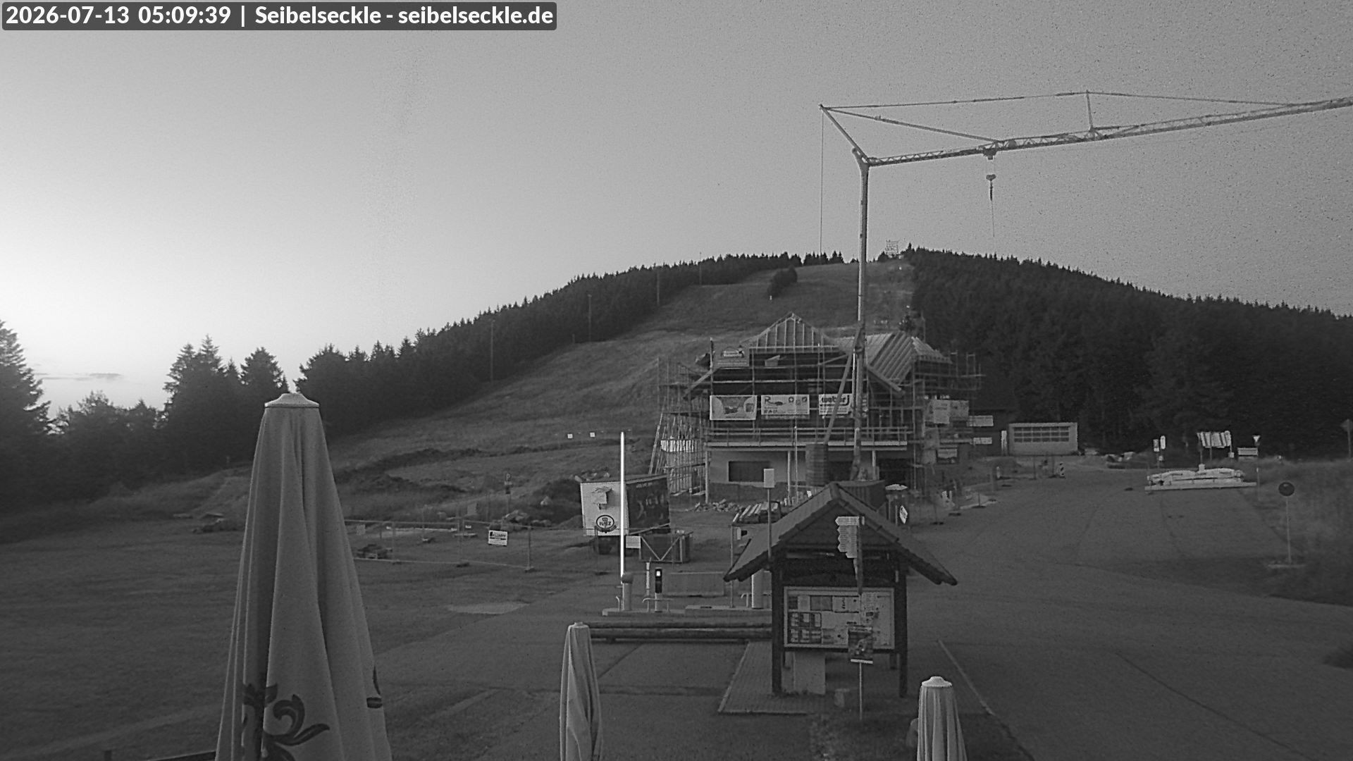 Archiv Foto Webcam Seibelseckle Blick auf die Piste