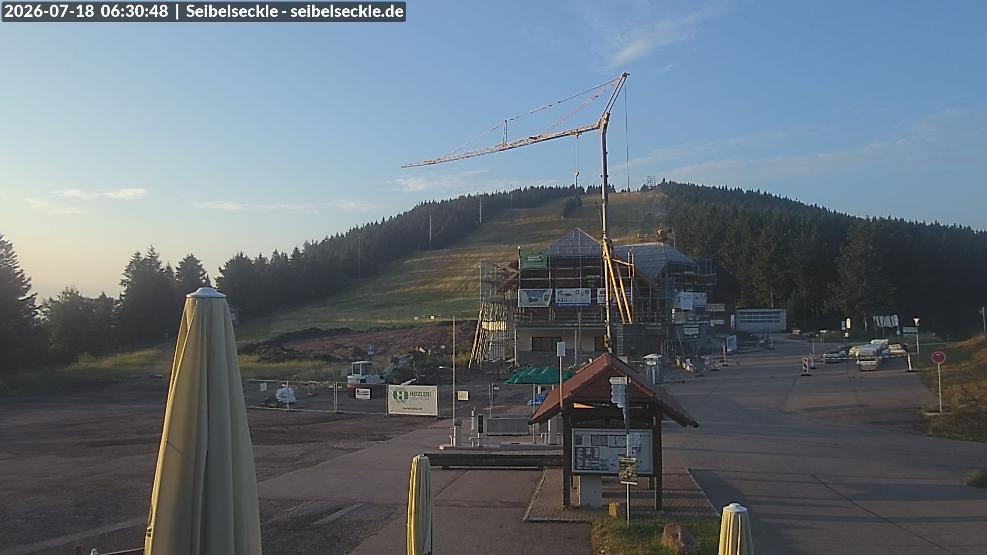 Archiv Foto Webcam Seibelseckle Blick auf die Piste